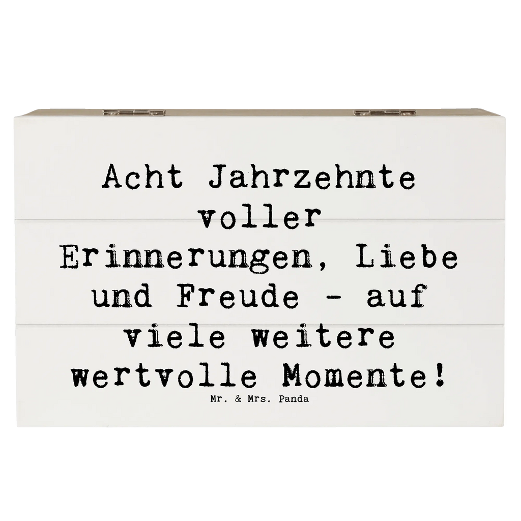 Holzkiste Spruch 80. Geburtstag Erinnerungen XXL, Truhe, Erinnerungsbox, Aufbewahrungsbox, Geschenkbox, Schatulle, Schatzkiste, Holzkiste, Kiste, Geschenkdose, Erinnerungskiste, Dekokiste, Geburtstag, Geburtstagsgeschenk, Geschenk