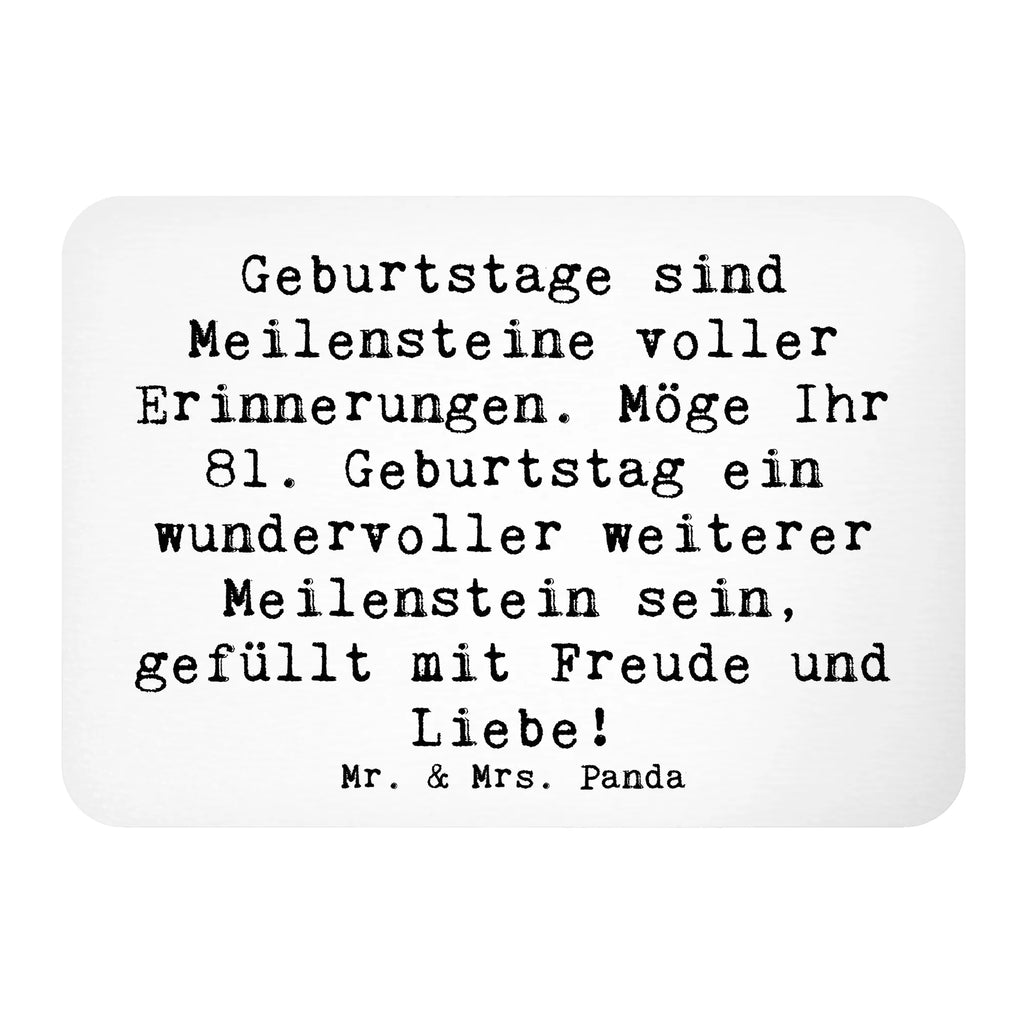Magnet Spruch 81. Geburtstag Meilenstein Pinnwandmagnet, Souvenir Magnet, Kühlschrank Dekoration, Dekomagnet, Motivmagnete, Notiz Magnet, Whiteboard Magnet, Kühlschrankmagnet, Geburtstag, Geburtstagsgeschenk, Geschenk