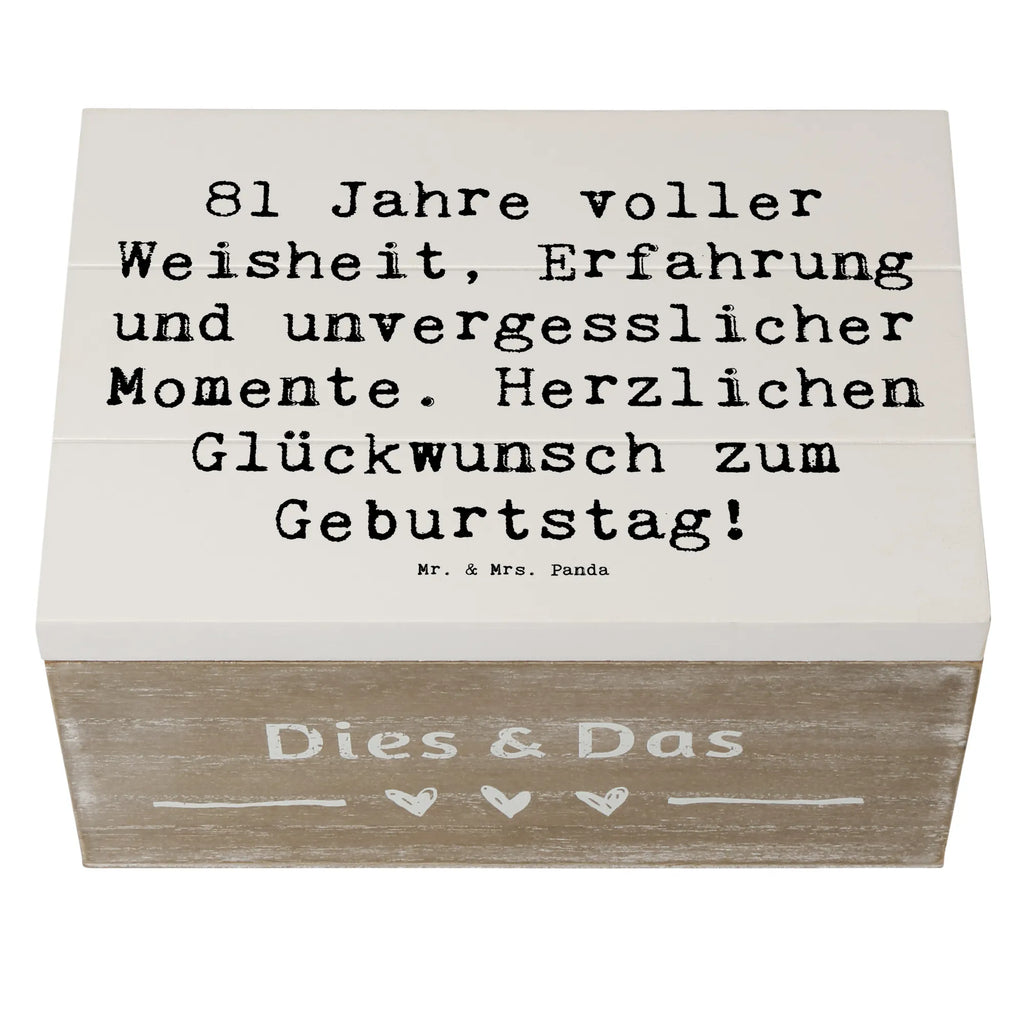 Holzkiste Spruch 81. Geburtstag Truhe, Aufbewahrungsbox, Erinnerungskiste, Schatzkiste, Erinnerungsbox, Geschenkbox, XXL, Holzkiste, Kiste, Geschenkdose, Dekokiste, Schatulle, Geburtstag, Geburtstagsgeschenk, Geschenk