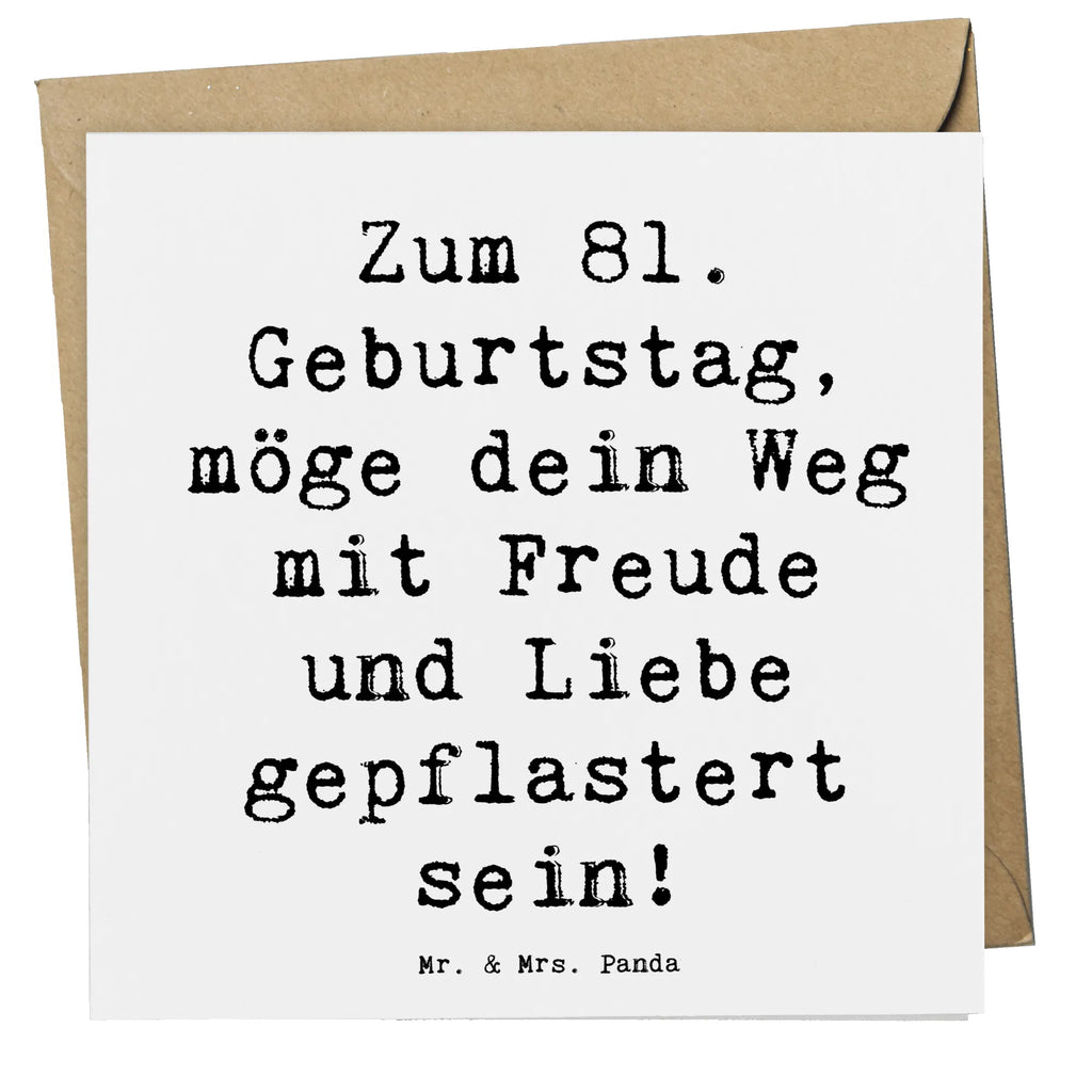 Deluxe Karte Spruch 81. Geburtstag Hochwertige Klappkarte, Karte, Einladungskarte, Hochzeitskarte, Glückwunschkarte, Geburtstagskarte, Grußkarte, Hochwertige Grußkarte, Klappkarte, Geburtstag, Geburtstagsgeschenk, Geschenk