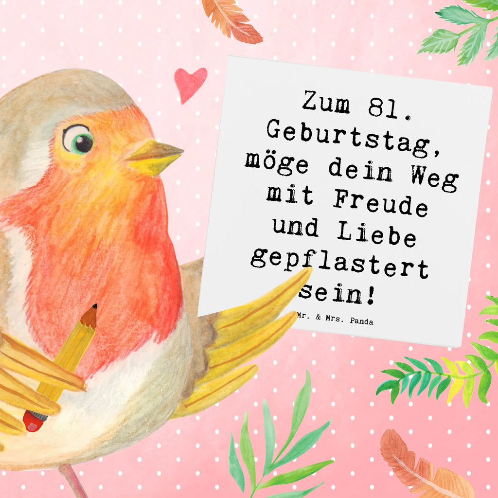 Deluxe Karte Spruch 81. Geburtstag Hochwertige Klappkarte, Karte, Einladungskarte, Hochzeitskarte, Glückwunschkarte, Geburtstagskarte, Grußkarte, Hochwertige Grußkarte, Klappkarte, Geburtstag, Geburtstagsgeschenk, Geschenk