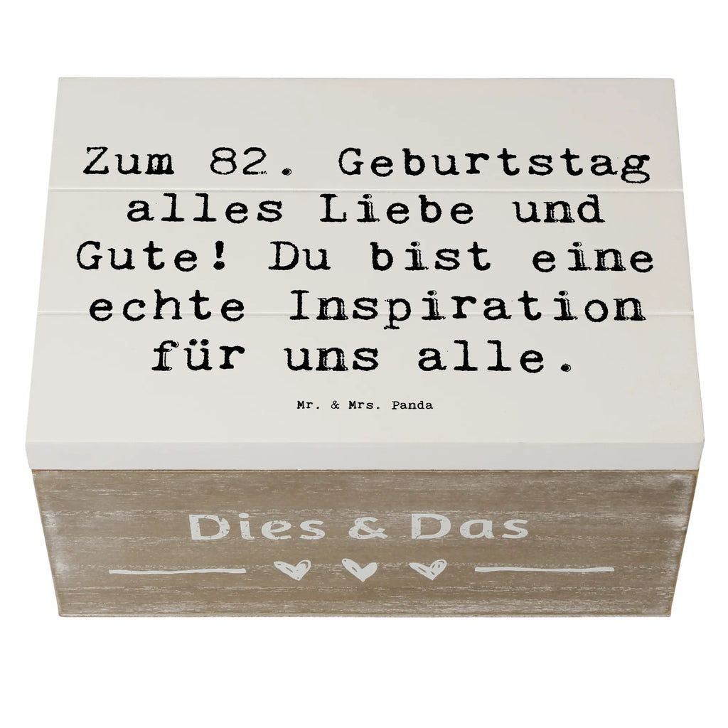 Holzkiste Spruch 82. Geburtstag Geschenkbox, Aufbewahrungsbox, Schatzkiste, Erinnerungsbox, XXL, Holzkiste, Schatulle, Truhe, Geschenkdose, Kiste, Dekokiste, Erinnerungskiste, Geburtstag, Geburtstagsgeschenk, Geschenk