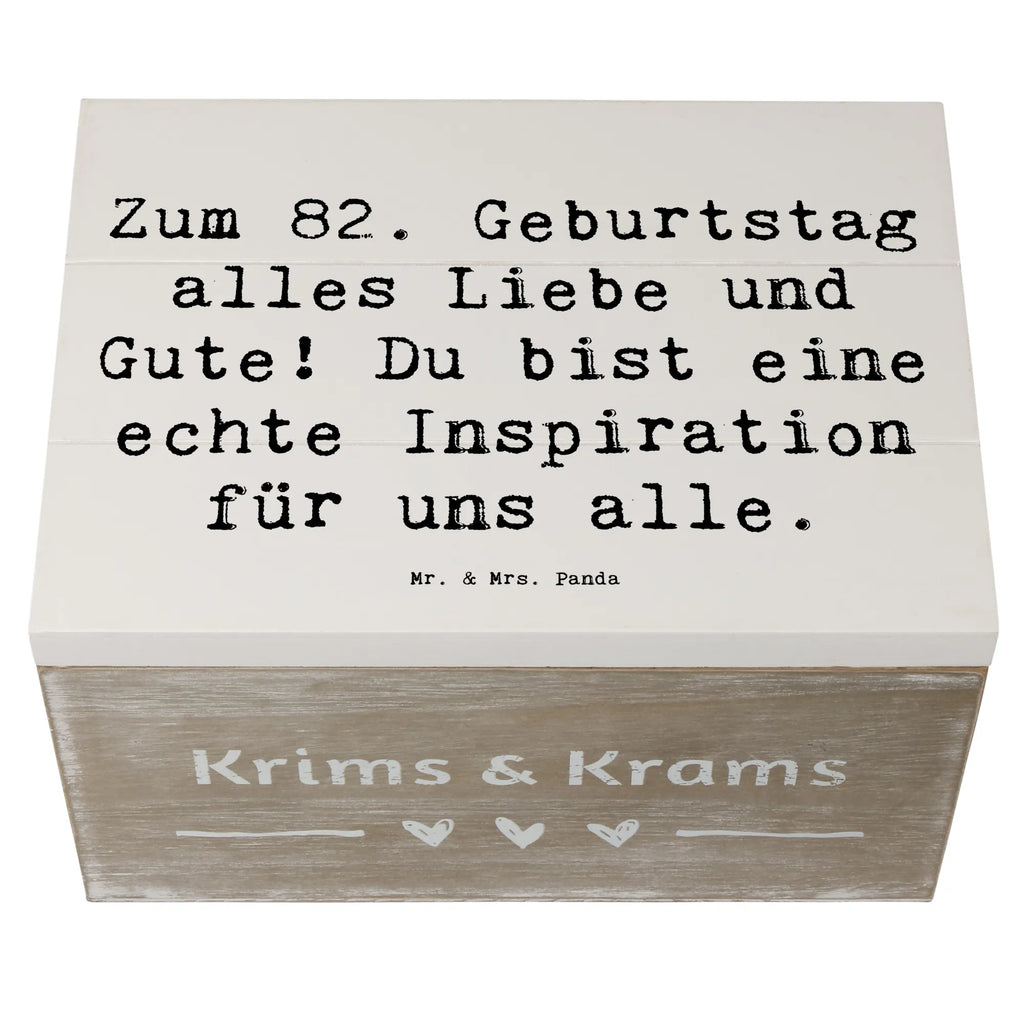Holzkiste Spruch 82. Geburtstag Geschenkbox, Aufbewahrungsbox, Schatzkiste, Erinnerungsbox, XXL, Holzkiste, Schatulle, Truhe, Geschenkdose, Kiste, Dekokiste, Erinnerungskiste, Geburtstag, Geburtstagsgeschenk, Geschenk