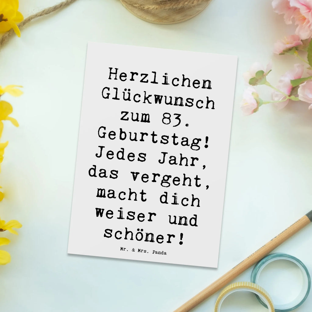 Postkarte Spruch 83. Geburtstag Classic Dankeskarte, Einladung, Einladung Geburtstag, Karte, Postkarte, Geschenkkarte, Geburtstagskarte, Ansichtskarten, Einladungskarte, Einladungskarten Geburtstag, Ansichtskarte, Grußkarte, Geburtstag, Geburtstagsgeschenk, Geschenk