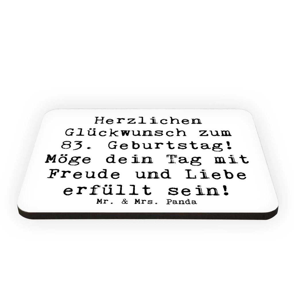 Magnet Spruch 83. Geburtstag Souvenir Magnet, Notiz Magnet, Pinnwandmagnet, Whiteboard Magnet, Kühlschrankmagnet, Kühlschrank Dekoration, Dekomagnet, Motivmagnete, Geburtstag, Geburtstagsgeschenk, Geschenk