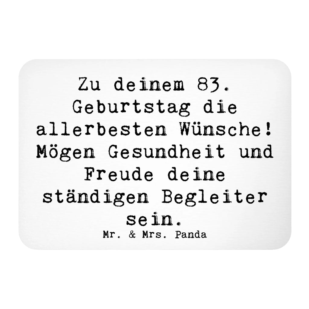 Magnet Spruch 83. Geburtstag Glückwünsche Dekomagnet, Motivmagnete, Kühlschrankmagnet, Whiteboard Magnet, Souvenir Magnet, Pinnwandmagnet, Notiz Magnet, Kühlschrank Dekoration, Geburtstag, Geburtstagsgeschenk, Geschenk