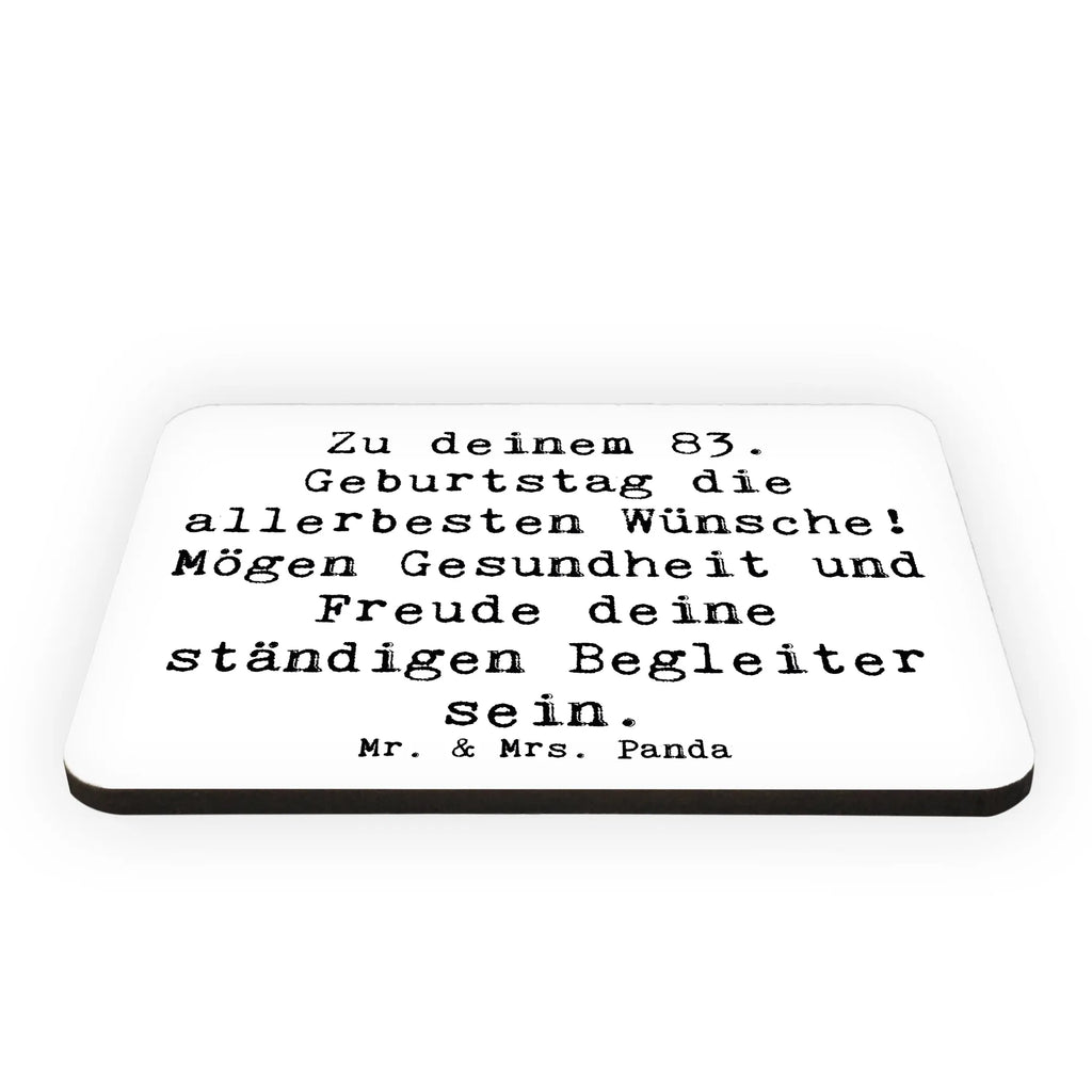 Magnet Spruch 83. Geburtstag Glückwünsche Dekomagnet, Motivmagnete, Kühlschrankmagnet, Whiteboard Magnet, Souvenir Magnet, Pinnwandmagnet, Notiz Magnet, Kühlschrank Dekoration, Geburtstag, Geburtstagsgeschenk, Geschenk
