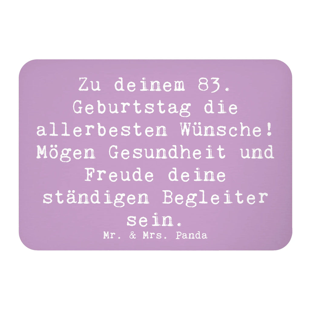 Magnet Spruch 83. Geburtstag Glückwünsche Dekomagnet, Motivmagnete, Kühlschrankmagnet, Whiteboard Magnet, Souvenir Magnet, Pinnwandmagnet, Notiz Magnet, Kühlschrank Dekoration, Geburtstag, Geburtstagsgeschenk, Geschenk