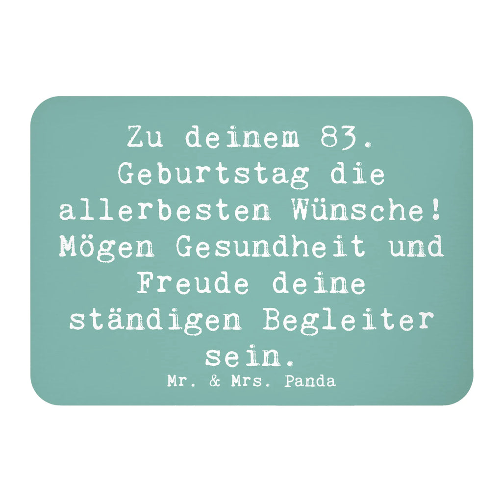 Magnet Spruch 83. Geburtstag Glückwünsche Dekomagnet, Motivmagnete, Kühlschrankmagnet, Whiteboard Magnet, Souvenir Magnet, Pinnwandmagnet, Notiz Magnet, Kühlschrank Dekoration, Geburtstag, Geburtstagsgeschenk, Geschenk