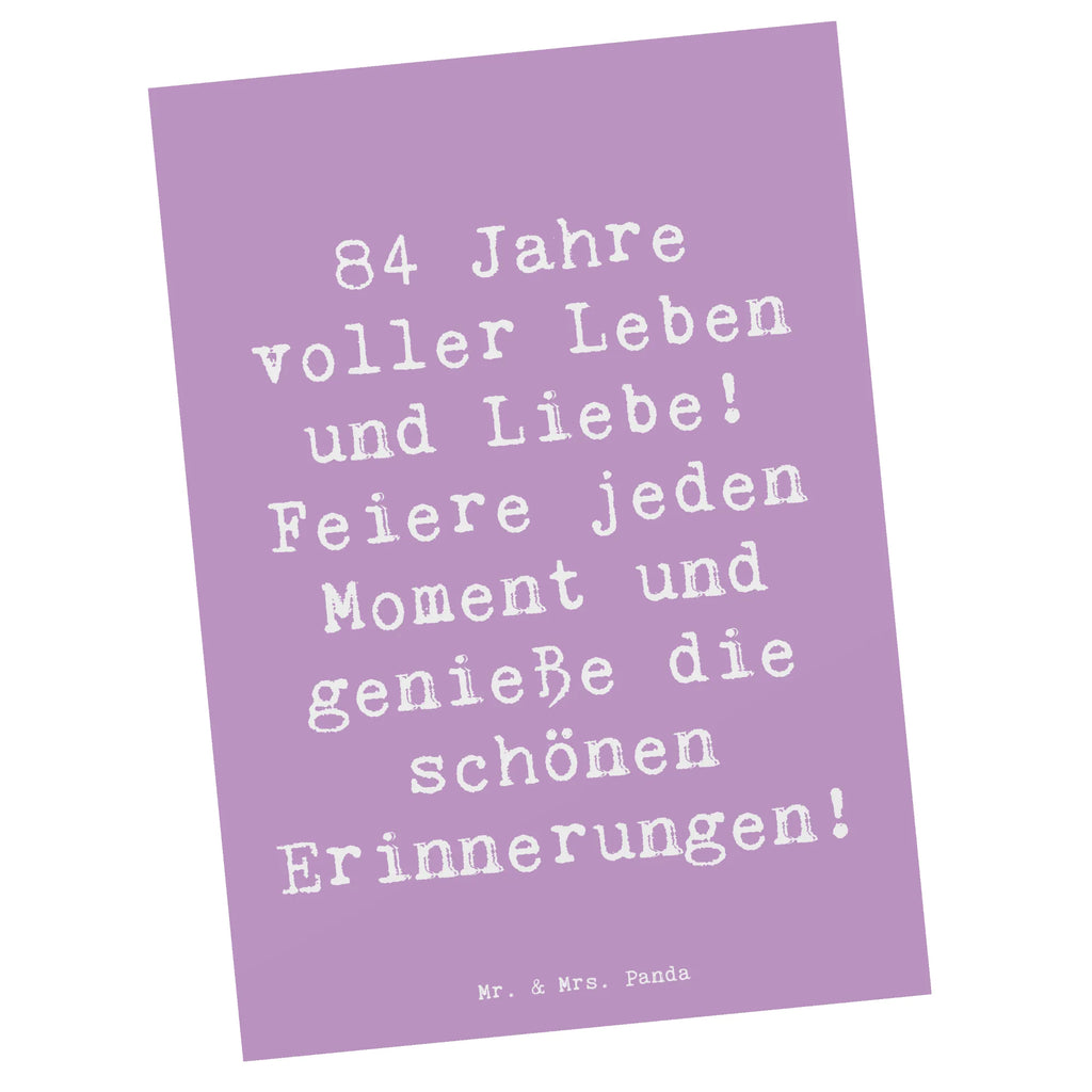 Postkarte Spruch 84. Geburtstag Leben und Liebe Karte, Einladungskarten Geburtstag, Postkarte, Geschenkkarte, Ansichtskarten, Grußkarte, Einladungskarte, Einladung, Dankeskarte, Einladung Geburtstag, Ansichtskarte, Geburtstagskarte, Geburtstag, Geburtstagsgeschenk, Geschenk