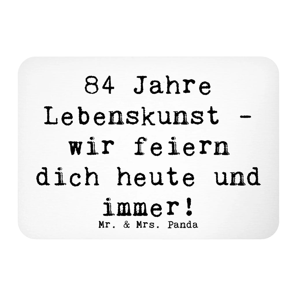 Magnet Spruch 84. Geburtstag Lebenskunst Souvenir Magnet, Pinnwandmagnet, Whiteboard Magnet, Notiz Magnet, Motivmagnete, Dekomagnet, Kühlschrank Dekoration, Kühlschrankmagnet, Geburtstag, Geburtstagsgeschenk, Geschenk