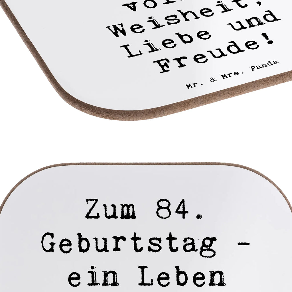 Square coaster Saying Zum 84. Geburtstag - ein Leben voller Weisheit, Liebe und Freude! Getränkeuntersetzer, Glasuntersetzer, Untersetzer Holz, Holzuntersetzer, Tassen Untersetzer, Korkuntersetzer, Untersetzer Gläser, Untersetzer für Gläser, Untersetzer Design, Untersetzer aus Holz, Untersetzer, Bierdeckel, Geburtstag, Geburtstagsgeschenk, Geschenk
