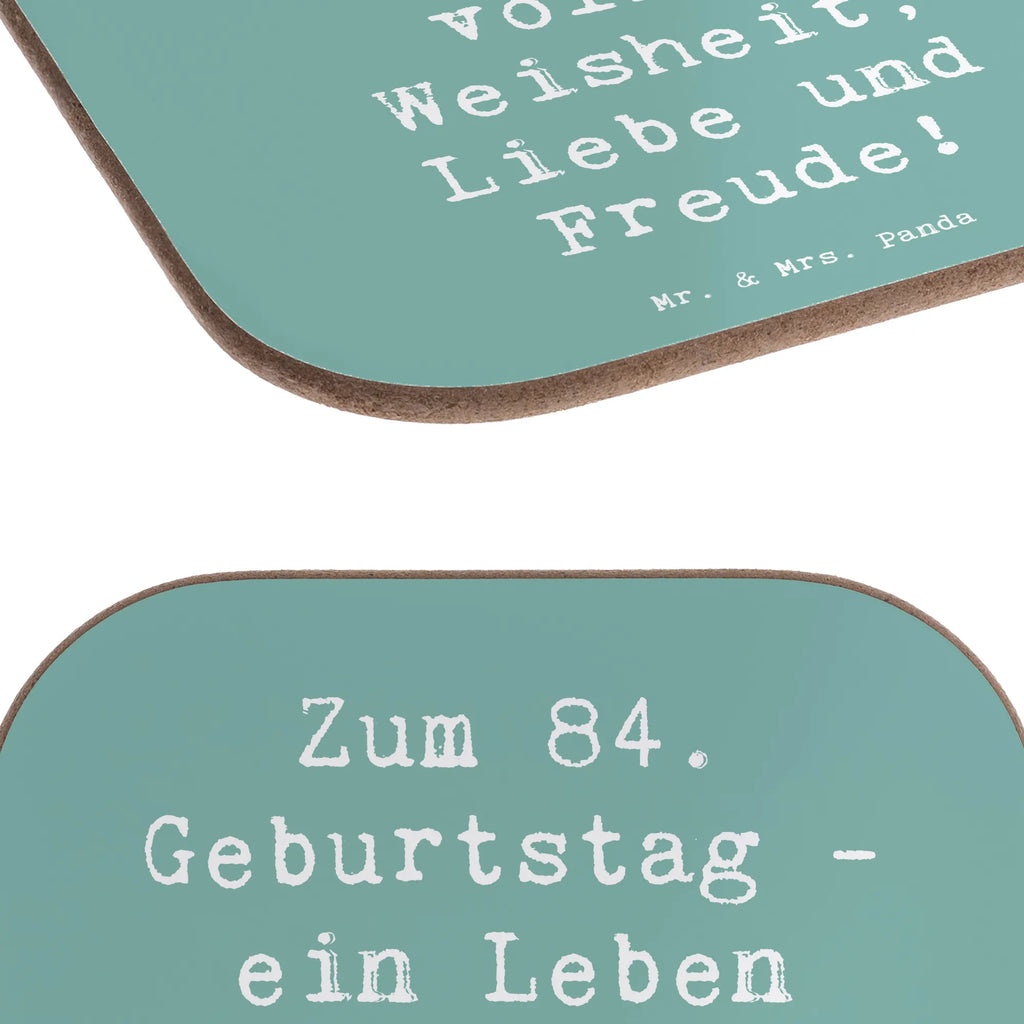 Square coaster Saying Zum 84. Geburtstag - ein Leben voller Weisheit, Liebe und Freude! Getränkeuntersetzer, Glasuntersetzer, Untersetzer Holz, Holzuntersetzer, Tassen Untersetzer, Korkuntersetzer, Untersetzer Gläser, Untersetzer für Gläser, Untersetzer Design, Untersetzer aus Holz, Untersetzer, Bierdeckel, Geburtstag, Geburtstagsgeschenk, Geschenk