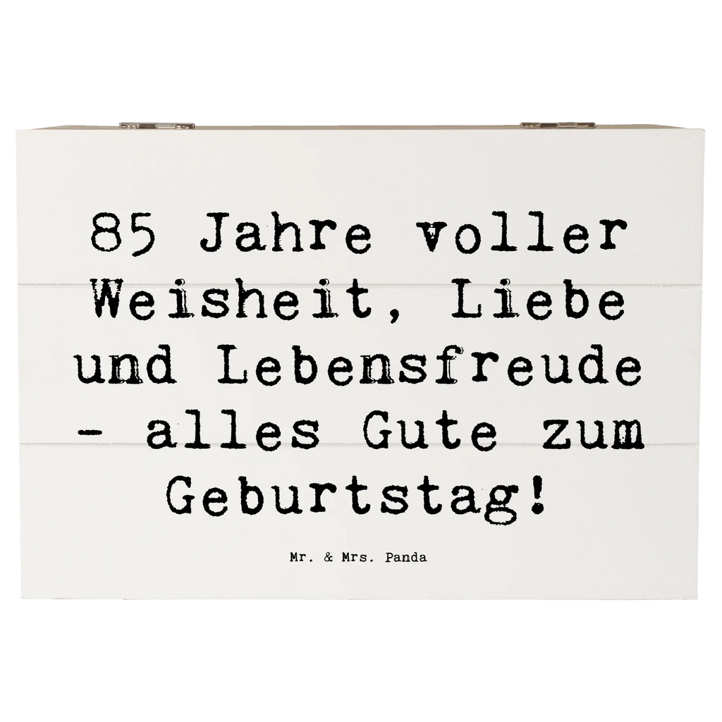 Holzkiste Spruch 85. Geburtstag Weise Schatulle, Geschenkbox, Dekokiste, Erinnerungsbox, Geschenkdose, XXL, Aufbewahrungsbox, Erinnerungskiste, Truhe, Kiste, Holzkiste, Schatzkiste, Geburtstag, Geburtstagsgeschenk, Geschenk