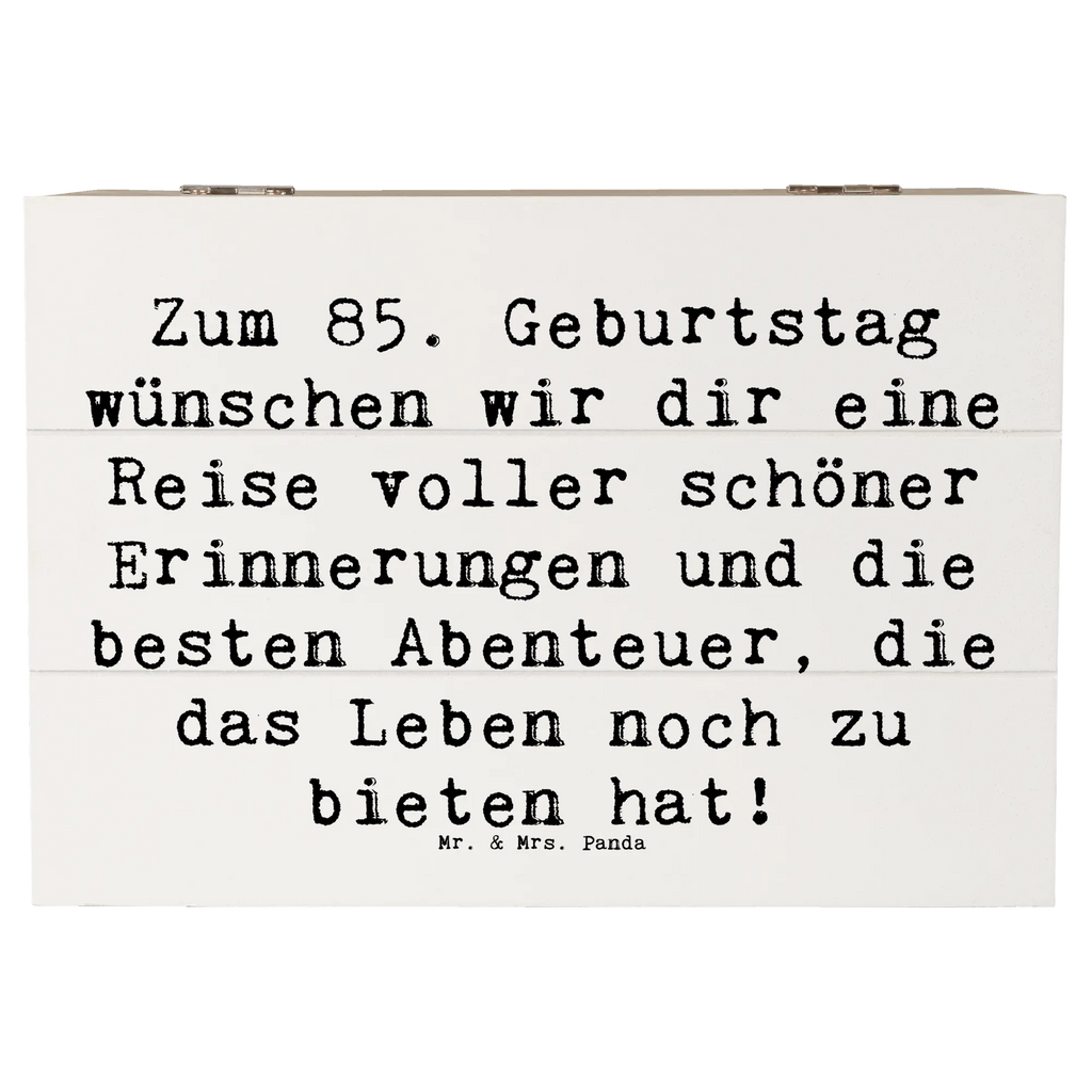 Holzkiste Spruch 85. Geburtstag Aufbewahrungsbox, Erinnerungsbox, Erinnerungskiste, Schatzkiste, Schatulle, Kiste, Holzkiste, Geschenkbox, XXL, Geschenkdose, Truhe, Dekokiste, Geburtstag, Geburtstagsgeschenk, Geschenk