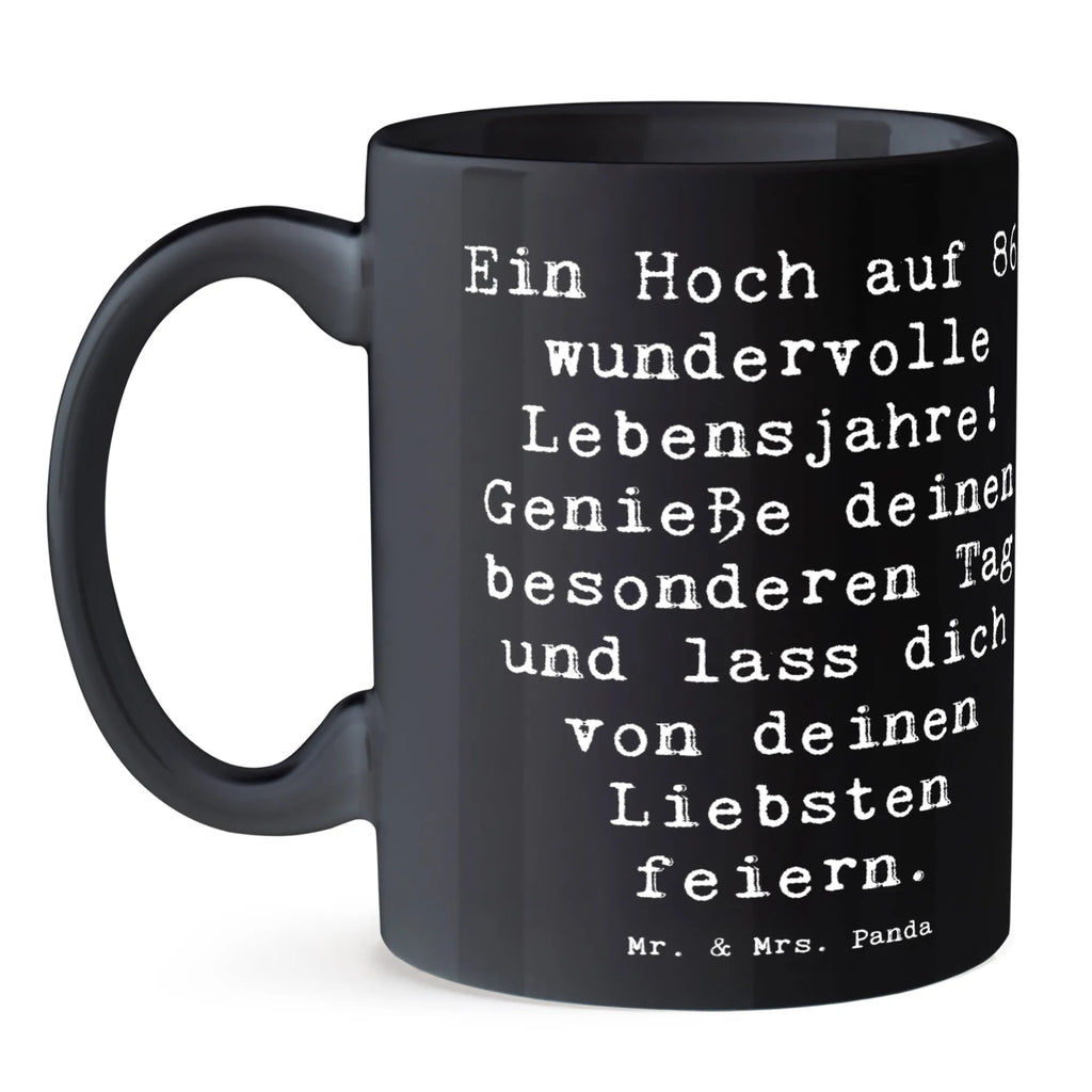 Tasse Spruch 86. Geburtstag Porzellantasse, Teetasse, Tasse, Tasse mit Zitaten, Tasse mit Motiven, Keramiktasse, Kaffeetasse, Bürotasse, Geschenktasse, Geburtstag, Geburtstagsgeschenk, Geschenk