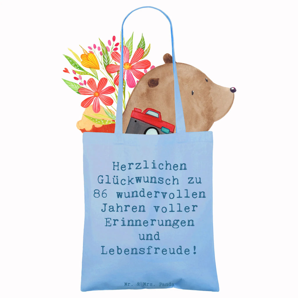 Tragetasche Spruch 86. Geburtstag Beuteltasche, Beutel, Einkaufstasche, Jutebeutel, Stoffbeutel, Tasche, Shopper, Umhängetasche, Strandtasche, Schultertasche, Stofftasche, Tragetasche, Badetasche, Jutetasche, Einkaufstüte, Laptoptasche, Geburtstag, Geburtstagsgeschenk, Geschenk