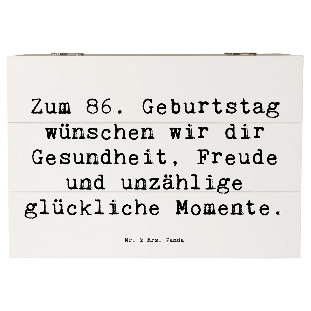 Holzkiste Spruch 86. Geburtstag Wünsche Holzkiste, Erinnerungsbox, XXL, Schatulle, Truhe, Kiste, Aufbewahrungsbox, Dekokiste, Geschenkbox, Schatzkiste, Erinnerungskiste, Geschenkdose, Geburtstag, Geburtstagsgeschenk, Geschenk