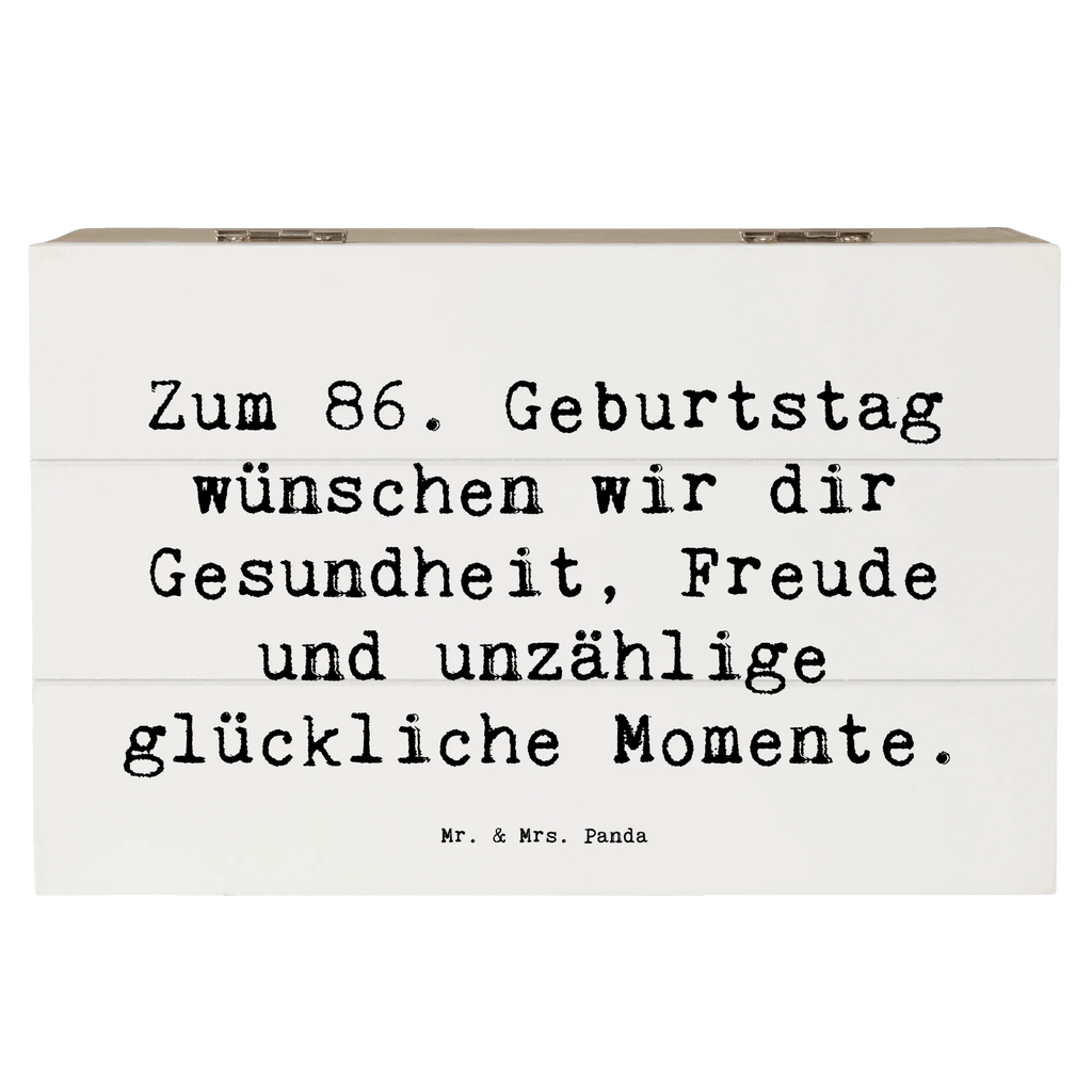 Holzkiste Spruch 86. Geburtstag Wünsche Holzkiste, Erinnerungsbox, XXL, Schatulle, Truhe, Kiste, Aufbewahrungsbox, Dekokiste, Geschenkbox, Schatzkiste, Erinnerungskiste, Geschenkdose, Geburtstag, Geburtstagsgeschenk, Geschenk