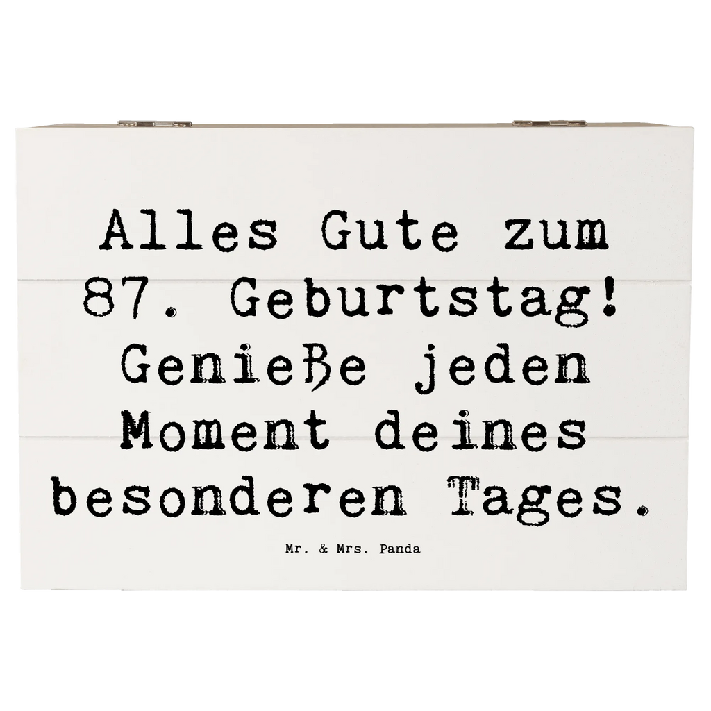 Holzkiste Spruch 87. Geburtstag Truhe, Schatzkiste, XXL, Kiste, Holzkiste, Erinnerungsbox, Schatulle, Geschenkbox, Geschenkdose, Dekokiste, Aufbewahrungsbox, Erinnerungskiste, Geburtstag, Geburtstagsgeschenk, Geschenk