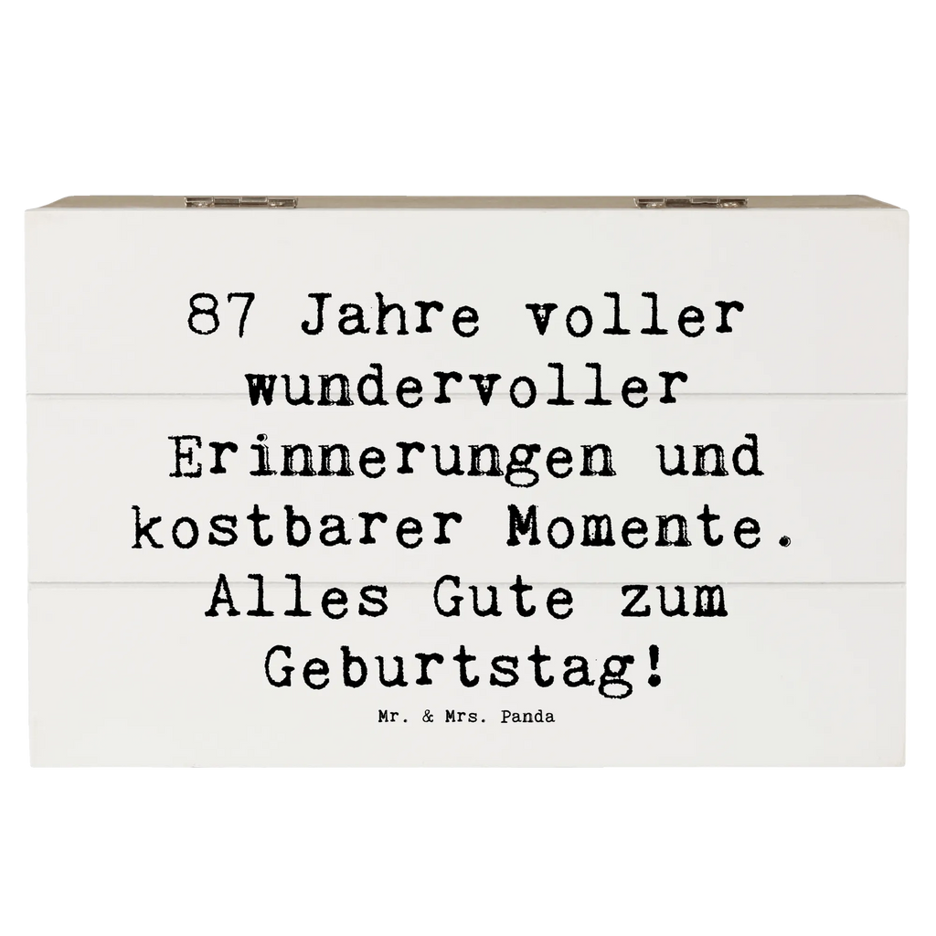 Holzkiste Spruch 87. Geburtstag Freude Erinnerungskiste, Schatulle, Erinnerungsbox, Holzkiste, Schatzkiste, Aufbewahrungsbox, Dekokiste, Truhe, Geschenkbox, Geschenkdose, XXL, Kiste, Geburtstag, Geburtstagsgeschenk, Geschenk