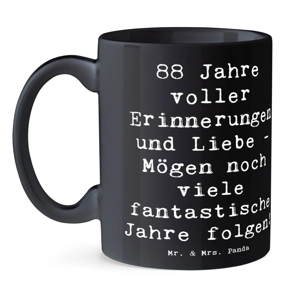 Tasse Spruch 88. Geburtstag Erinnerungen Tasse mit Zitaten, Porzellantasse, Teetasse, Bürotasse, Kaffeetasse, Tasse mit Motiven, Geschenktasse, Keramiktasse, Tasse, Geburtstag, Geburtstagsgeschenk, Geschenk
