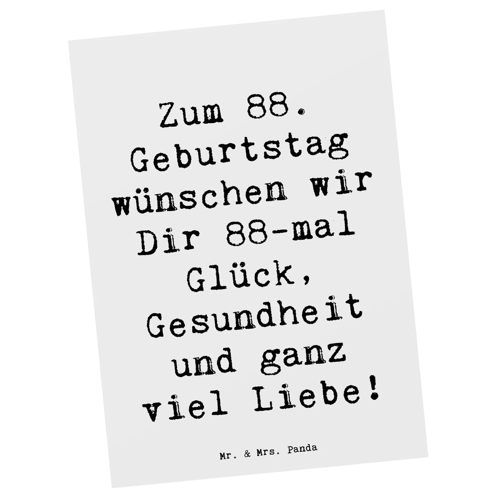 Postcard Saying Zum 88. Geburtstag wünschen wir Dir 88-mal Glück, Gesundheit und ganz viel Liebe! Grußkarte, Dankeskarte, Einladung, Ansichtskarten, Geburtstagskarte, Einladungskarte, Ansichtskarte, Postkarte, Geschenkkarte, Einladungskarten Geburtstag, Einladung Geburtstag, Karte, Geburtstag, Geburtstagsgeschenk, Geschenk