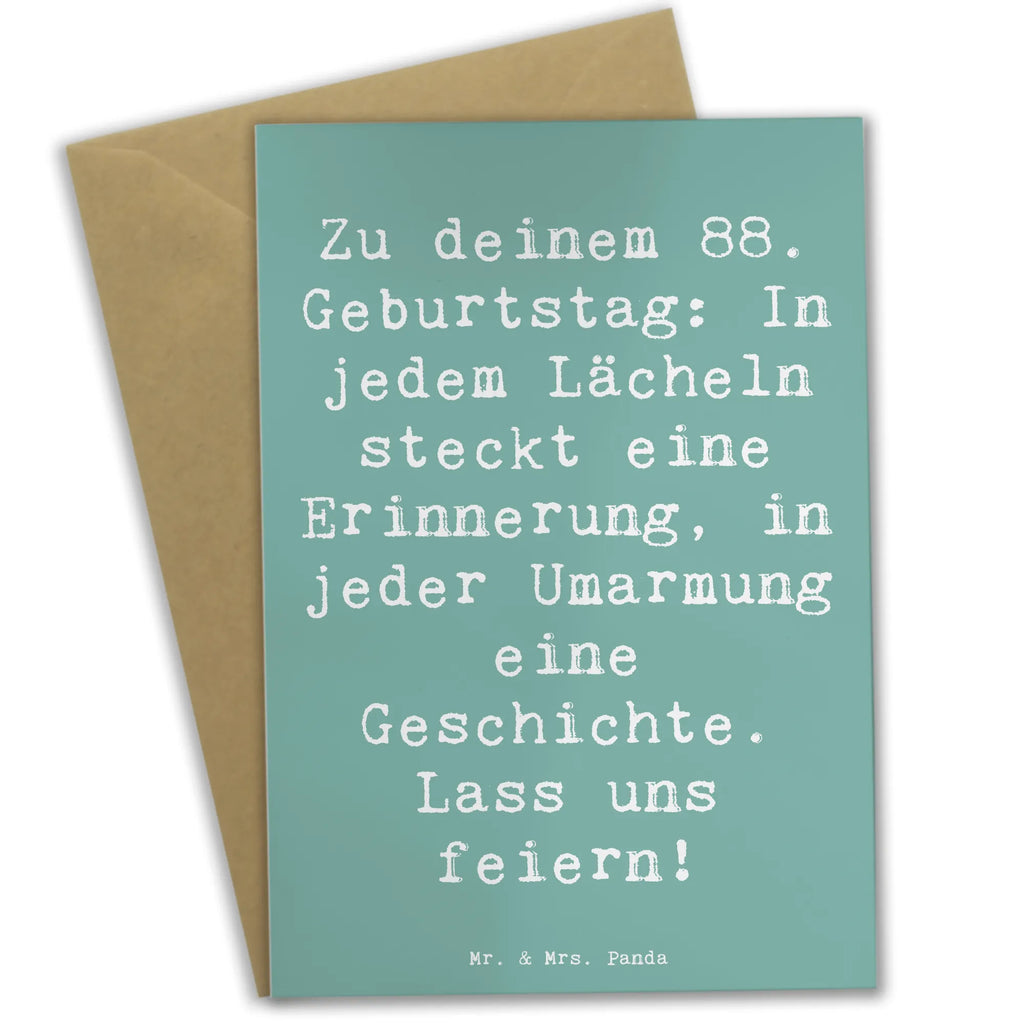 Grußkarte Spruch 88 Geburtstag Karte, Glückwunschkarte, Ansichtskarten, Einladungskarte, Grußkarte, Hochzeitskarte, Klappkarte, Geburtstagskarte, Geburtstag, Geburtstagsgeschenk, Geschenk