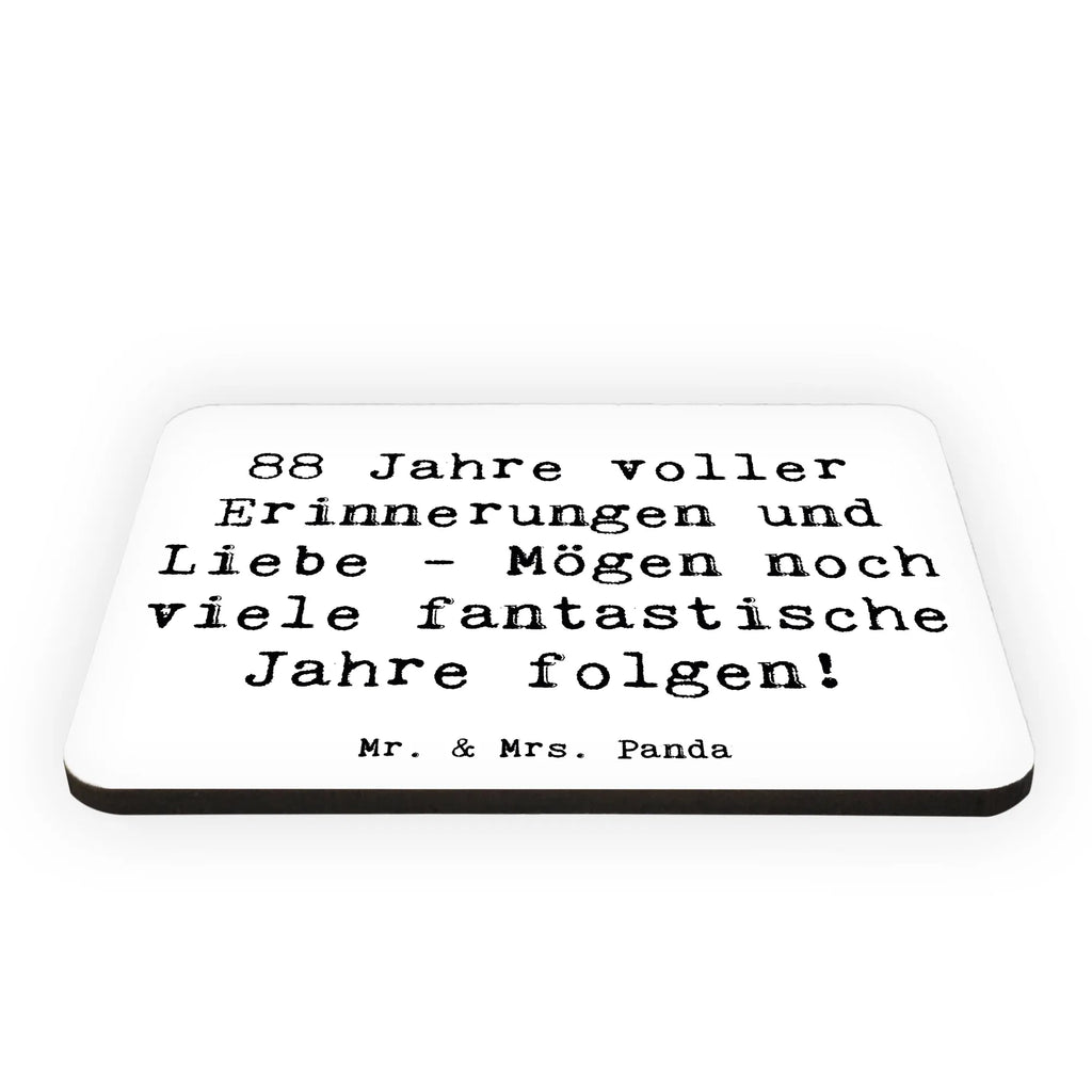 Magnet Saying 88 Jahre voller Erinnerungen und Liebe - Mögen noch viele fantastische Jahre folgen! Notiz Magnet, Souvenir Magnet, Kühlschrank Dekoration, Pinnwandmagnet, Dekomagnet, Whiteboard Magnet, Kühlschrankmagnet, Motivmagnete, Geburtstag, Geburtstagsgeschenk, Geschenk