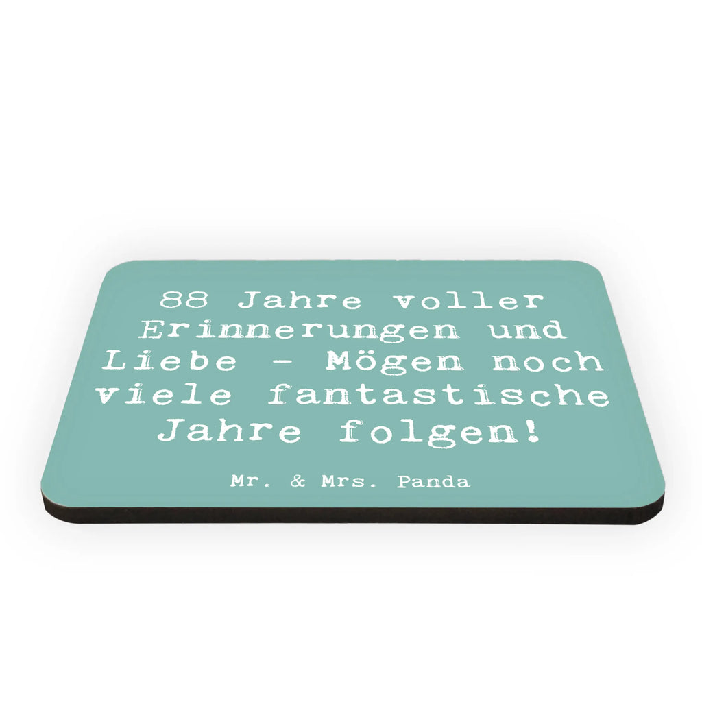 Magnet Saying 88 Jahre voller Erinnerungen und Liebe - Mögen noch viele fantastische Jahre folgen! Notiz Magnet, Souvenir Magnet, Kühlschrank Dekoration, Pinnwandmagnet, Dekomagnet, Whiteboard Magnet, Kühlschrankmagnet, Motivmagnete, Geburtstag, Geburtstagsgeschenk, Geschenk