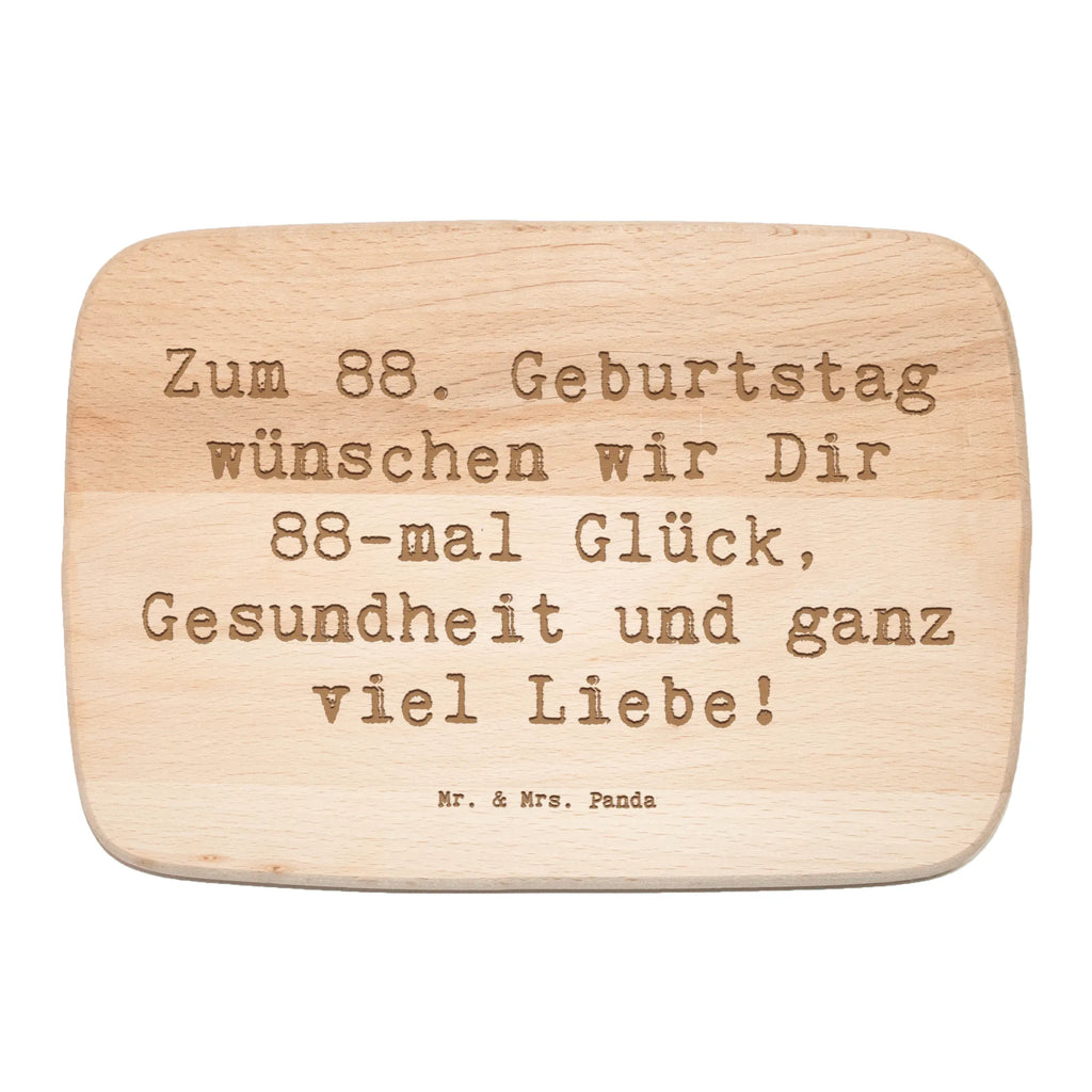Śniadaniowa deska Przysłowie Zum 88. Geburtstag wünschen wir Dir 88-mal Glück, Gesundheit und ganz viel Liebe! Urodziny, prezent urodzinowy, prezent