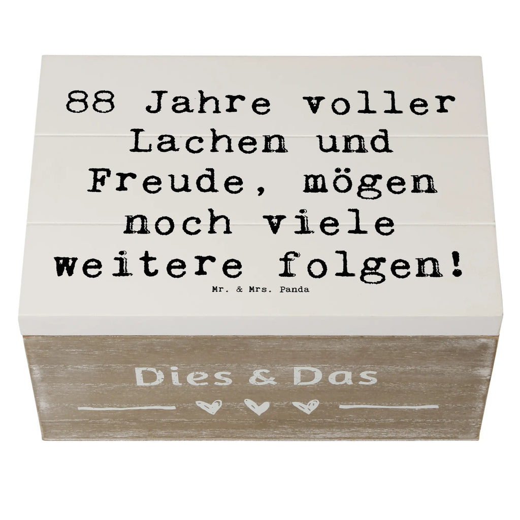 Holzkiste Spruch 88. Geburtstag Freude Geschenkdose, Holzkiste, Aufbewahrungsbox, Schatzkiste, XXL, Kiste, Erinnerungsbox, Dekokiste, Erinnerungskiste, Schatulle, Geschenkbox, Truhe, Geburtstag, Geburtstagsgeschenk, Geschenk