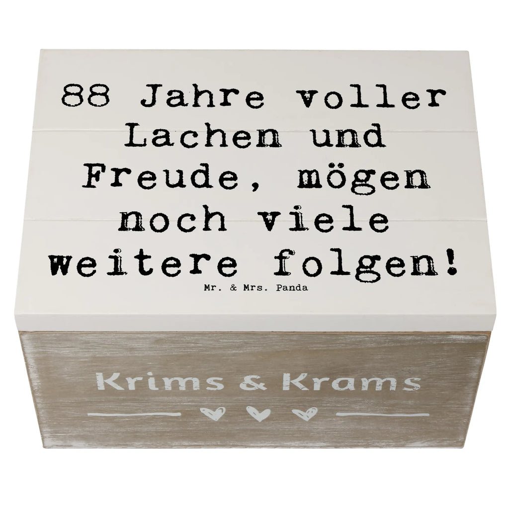 Holzkiste Spruch 88. Geburtstag Freude Geschenkdose, Holzkiste, Aufbewahrungsbox, Schatzkiste, XXL, Kiste, Erinnerungsbox, Dekokiste, Erinnerungskiste, Schatulle, Geschenkbox, Truhe, Geburtstag, Geburtstagsgeschenk, Geschenk