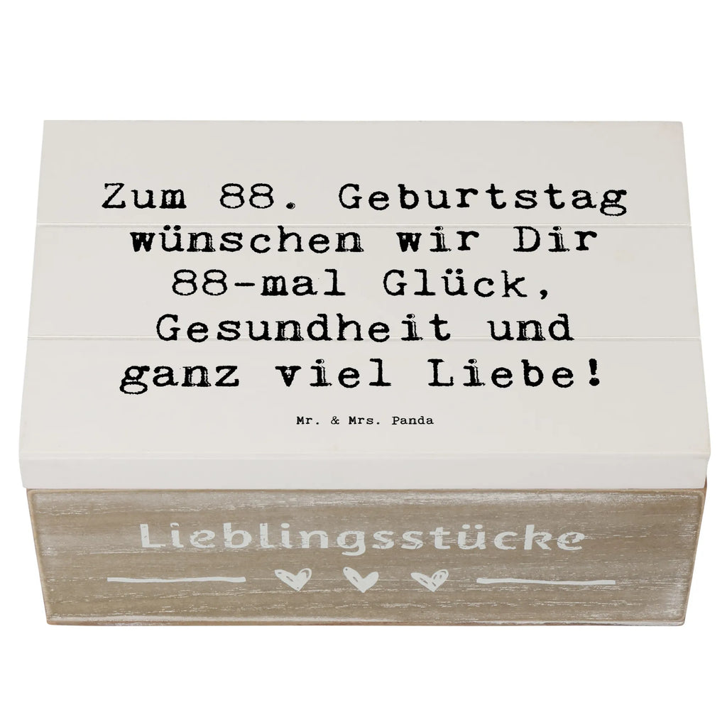 Holzkiste Spruch 88. Geburtstag Glückwünsche Aufbewahrungsbox, Geschenkbox, XXL, Truhe, Kiste, Holzkiste, Geschenkdose, Erinnerungskiste, Schatzkiste, Dekokiste, Erinnerungsbox, Schatulle, Geburtstag, Geburtstagsgeschenk, Geschenk