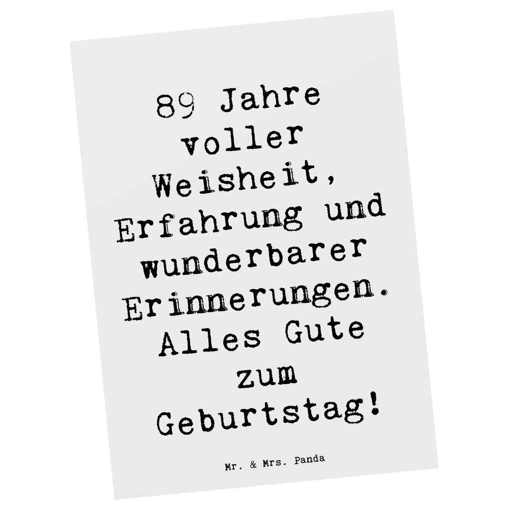 Postcard Saying 89 Jahre voller Weisheit, Erfahrung und wunderbarer Erinnerungen. Alles Gute zum Geburtstag! Geburtstagskarte, Grußkarte, Einladung Geburtstag, Einladung, Ansichtskarten, Postkarte, Dankeskarte, Einladungskarten Geburtstag, Karte, Ansichtskarte, Einladungskarte, Geschenkkarte, Geburtstag, Geburtstagsgeschenk, Geschenk