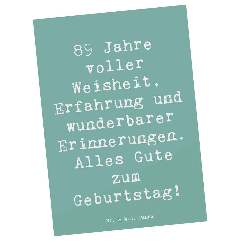 Postcard Saying 89 Jahre voller Weisheit, Erfahrung und wunderbarer Erinnerungen. Alles Gute zum Geburtstag! Geburtstagskarte, Grußkarte, Einladung Geburtstag, Einladung, Ansichtskarten, Postkarte, Dankeskarte, Einladungskarten Geburtstag, Karte, Ansichtskarte, Einladungskarte, Geschenkkarte, Geburtstag, Geburtstagsgeschenk, Geschenk