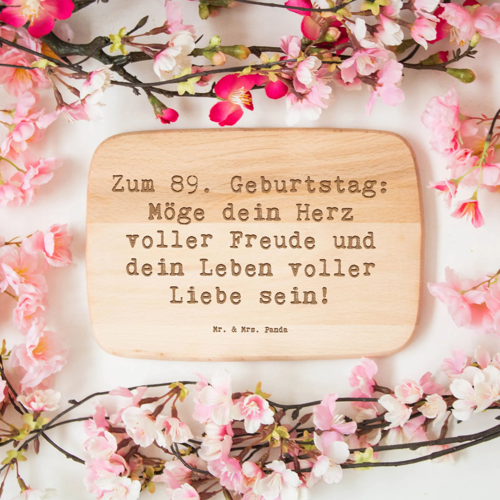 Frühstücksbrett Spruch 89. Geburtstag Freude Schneidebrett, Küchenbrett, Frühstücksbrett, Frühstücksbrettchen, Schneidebrett Holz, Holzbrett, Geburtstag, Geburtstagsgeschenk, Geschenk