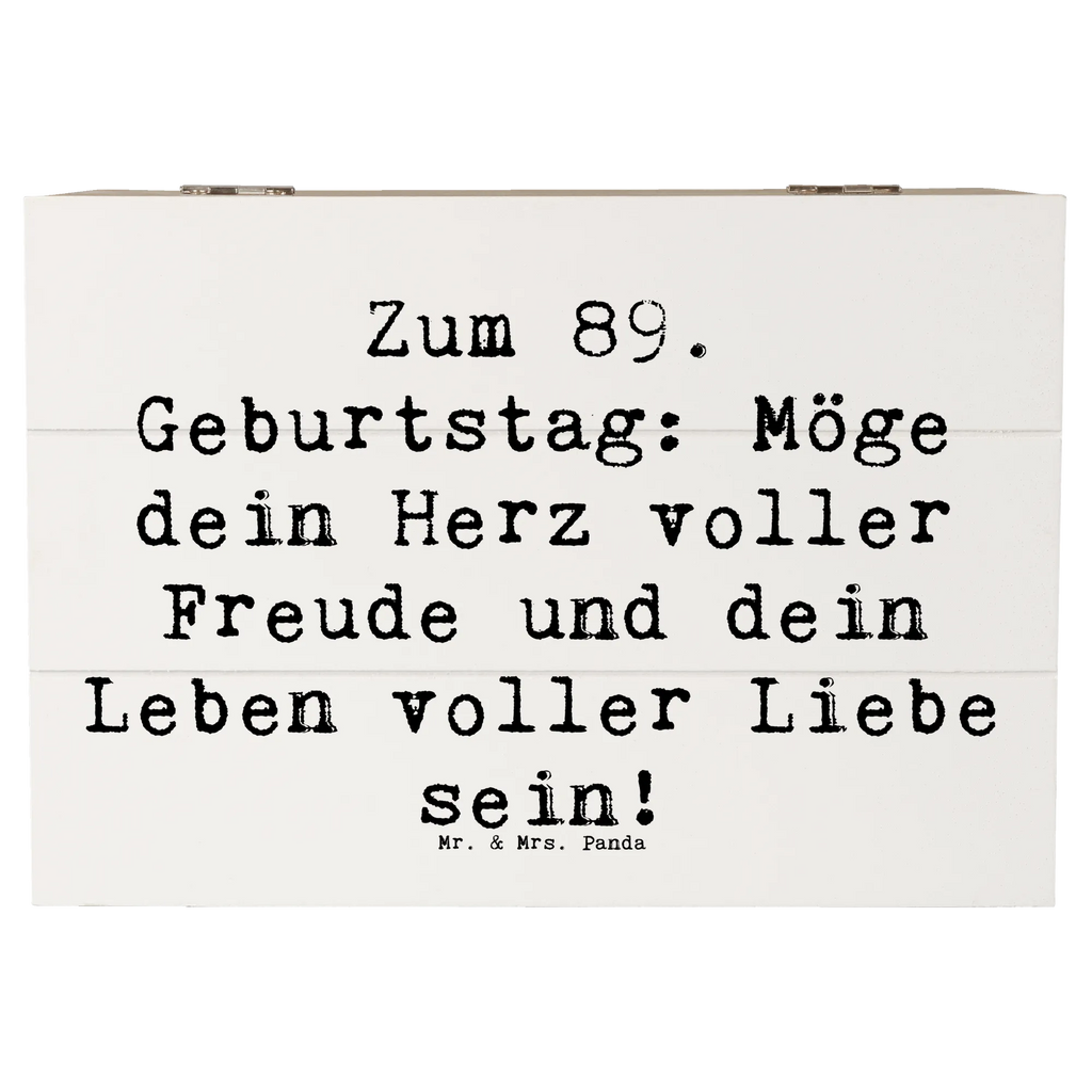 Holzkiste Spruch 89. Geburtstag Freude Kiste, Aufbewahrungsbox, Erinnerungskiste, Dekokiste, XXL, Holzkiste, Geschenkdose, Truhe, Schatulle, Schatzkiste, Geschenkbox, Erinnerungsbox, Geburtstag, Geburtstagsgeschenk, Geschenk