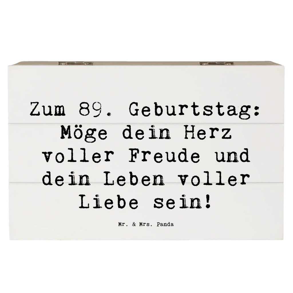 Holzkiste Spruch 89. Geburtstag Freude Kiste, Aufbewahrungsbox, Erinnerungskiste, Dekokiste, XXL, Holzkiste, Geschenkdose, Truhe, Schatulle, Schatzkiste, Geschenkbox, Erinnerungsbox, Geburtstag, Geburtstagsgeschenk, Geschenk