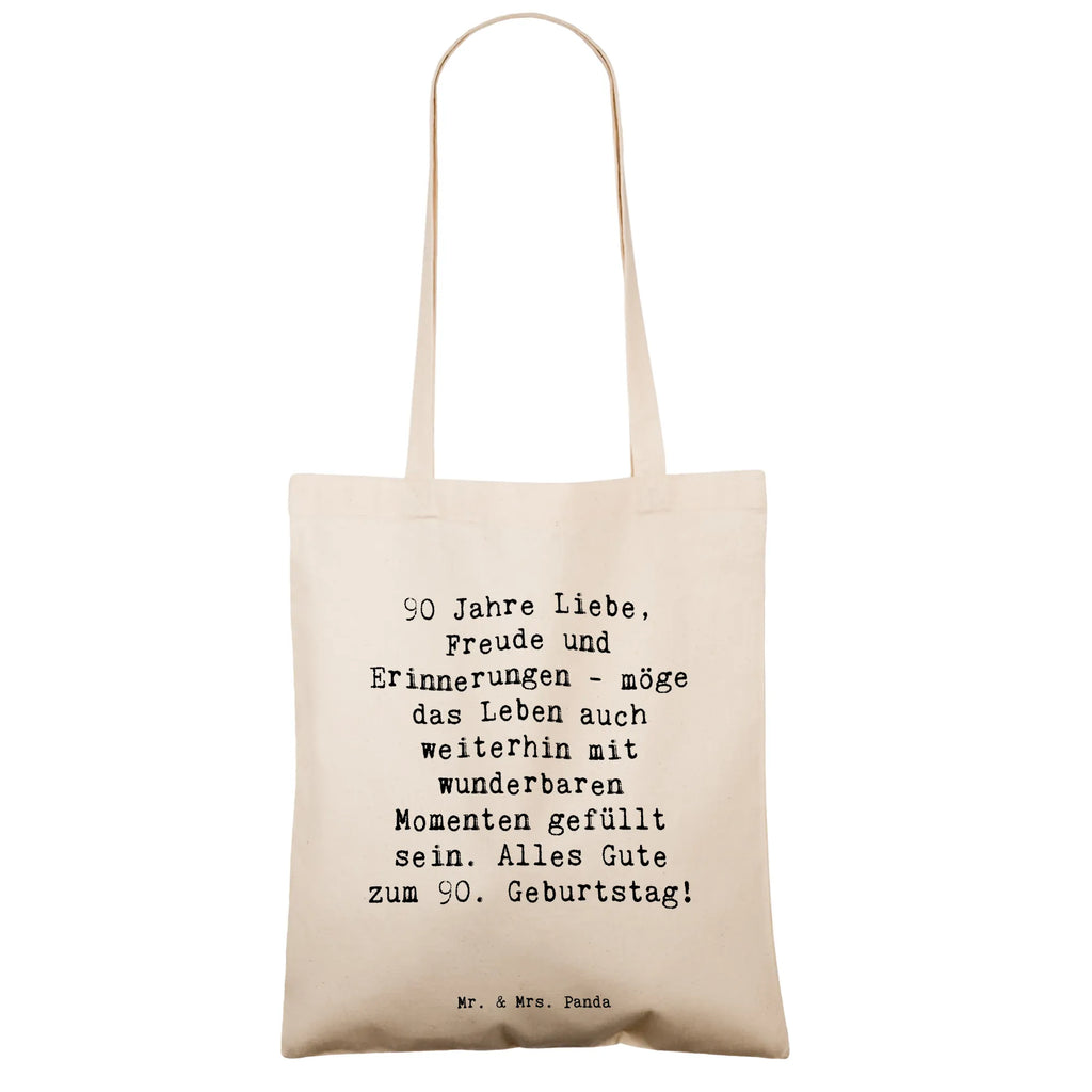 Tragetasche Spruch 90. Geburtstag Beuteltasche, Beutel, Einkaufstasche, Jutebeutel, Stoffbeutel, Tasche, Shopper, Umhängetasche, Strandtasche, Schultertasche, Stofftasche, Tragetasche, Badetasche, Jutetasche, Einkaufstüte, Laptoptasche, Geburtstag, Geburtstagsgeschenk, Geschenk