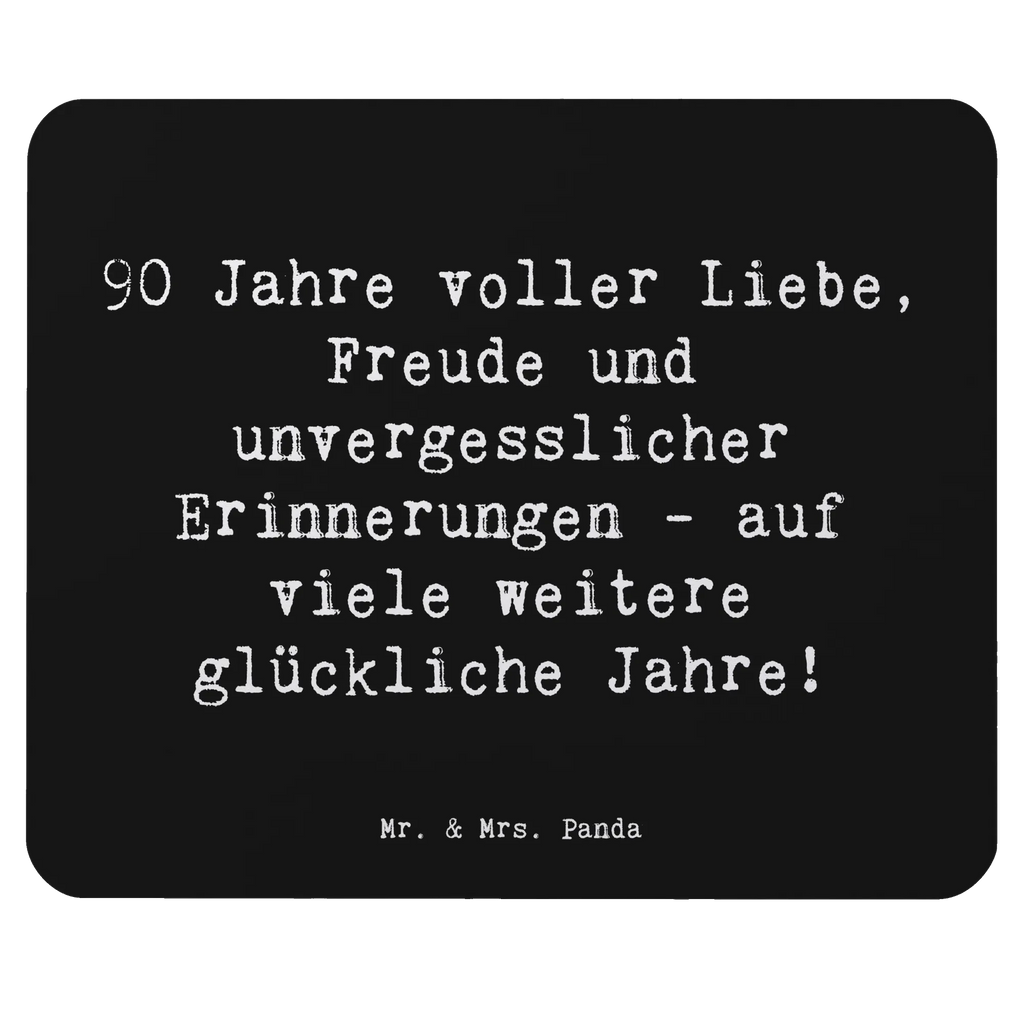 Mouse mat Saying 90 Jahre voller Liebe, Freude und unvergesslicher Erinnerungen - auf viele weitere glückliche Jahre! Büroausstattung, Mauspad Büro, Einzigartiges Mauspad, Arbeitszimmer, Designer Mauspad, Computer zubehör, Mousepad, Mauspad, PC Zubehör, Mausunterlage, Geburtstag, Geburtstagsgeschenk, Geschenk