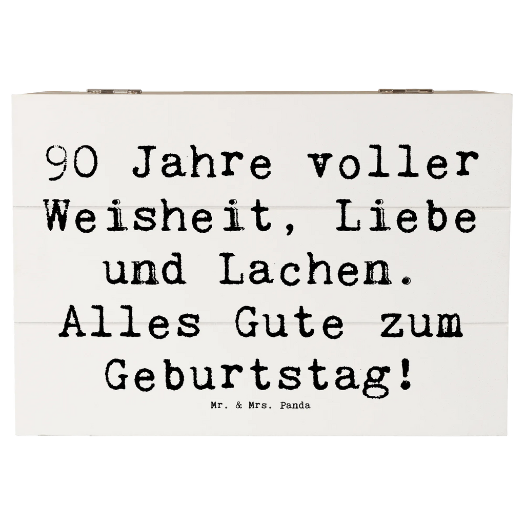 Holzkiste Spruch 90. Geburtstag XXL, Geschenkbox, Aufbewahrungsbox, Geschenkdose, Erinnerungsbox, Erinnerungskiste, Kiste, Truhe, Schatulle, Dekokiste, Holzkiste, Schatzkiste, Geburtstag, Geburtstagsgeschenk, Geschenk