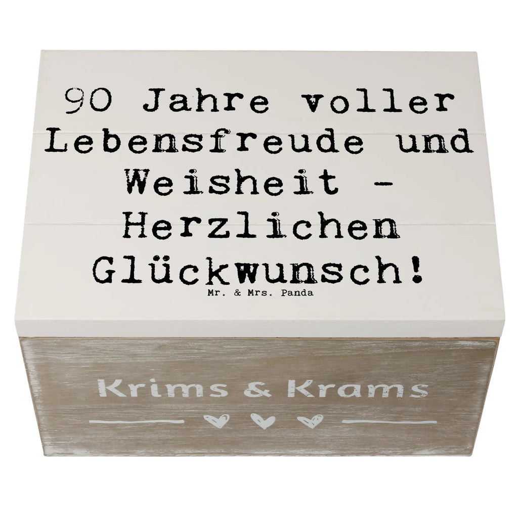 Holzkiste Spruch 90. Geburtstag Lebensfreude Dekokiste, Geschenkbox, Geschenkdose, Erinnerungskiste, Kiste, Erinnerungsbox, Truhe, Aufbewahrungsbox, Holzkiste, Schatulle, XXL, Schatzkiste, Geburtstag, Geburtstagsgeschenk, Geschenk