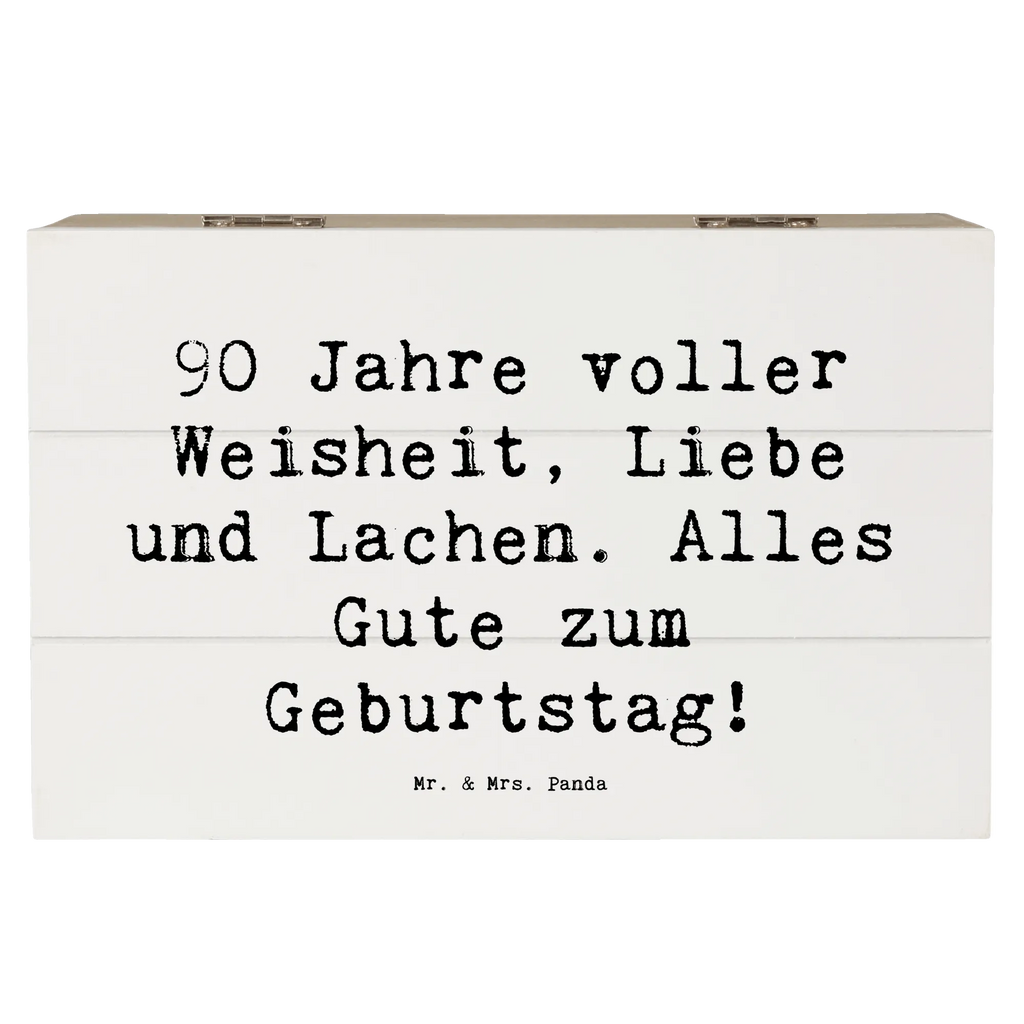 Holzkiste Spruch 90. Geburtstag XXL, Geschenkbox, Aufbewahrungsbox, Geschenkdose, Erinnerungsbox, Erinnerungskiste, Kiste, Truhe, Schatulle, Dekokiste, Holzkiste, Schatzkiste, Geburtstag, Geburtstagsgeschenk, Geschenk