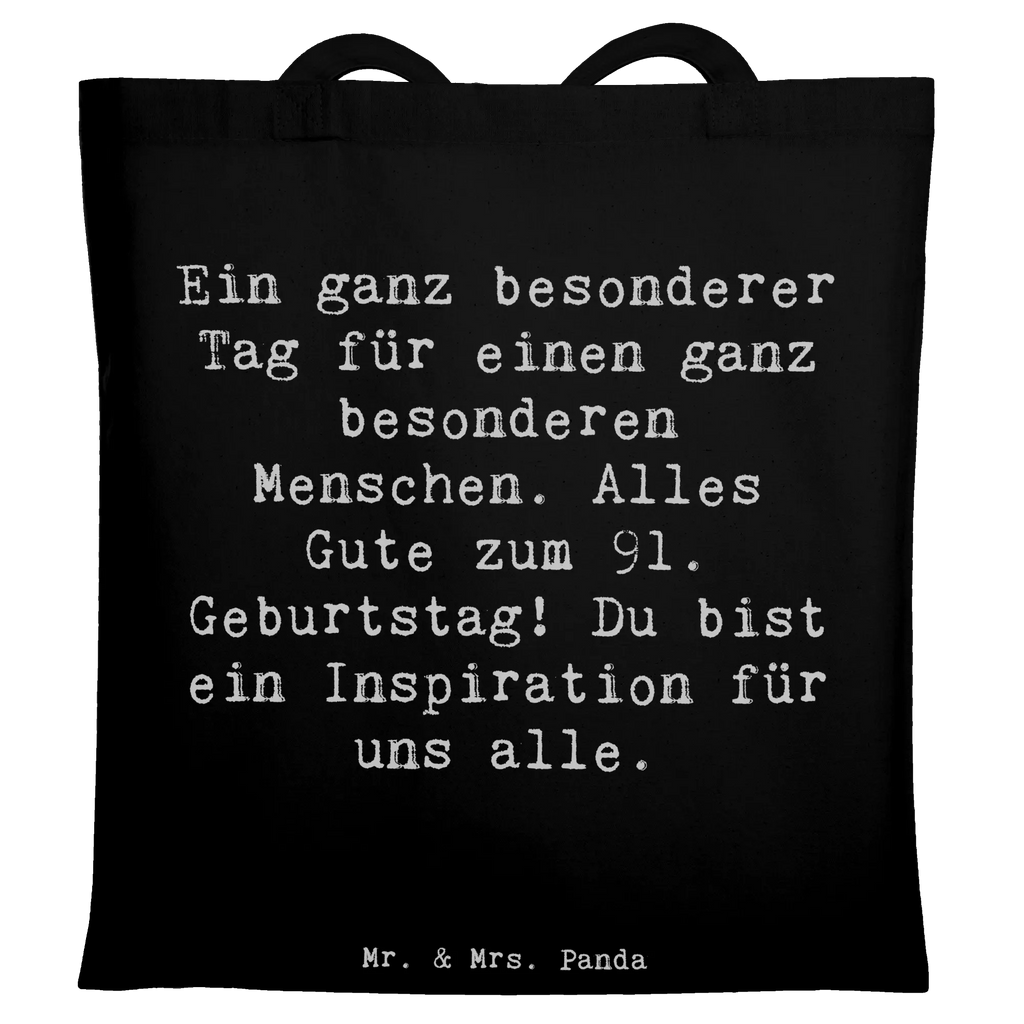 Tragetasche Spruch 91. Geburtstag Beuteltasche, Beutel, Einkaufstasche, Jutebeutel, Stoffbeutel, Tasche, Shopper, Umhängetasche, Strandtasche, Schultertasche, Stofftasche, Tragetasche, Badetasche, Jutetasche, Einkaufstüte, Laptoptasche, Geburtstag, Geburtstagsgeschenk, Geschenk