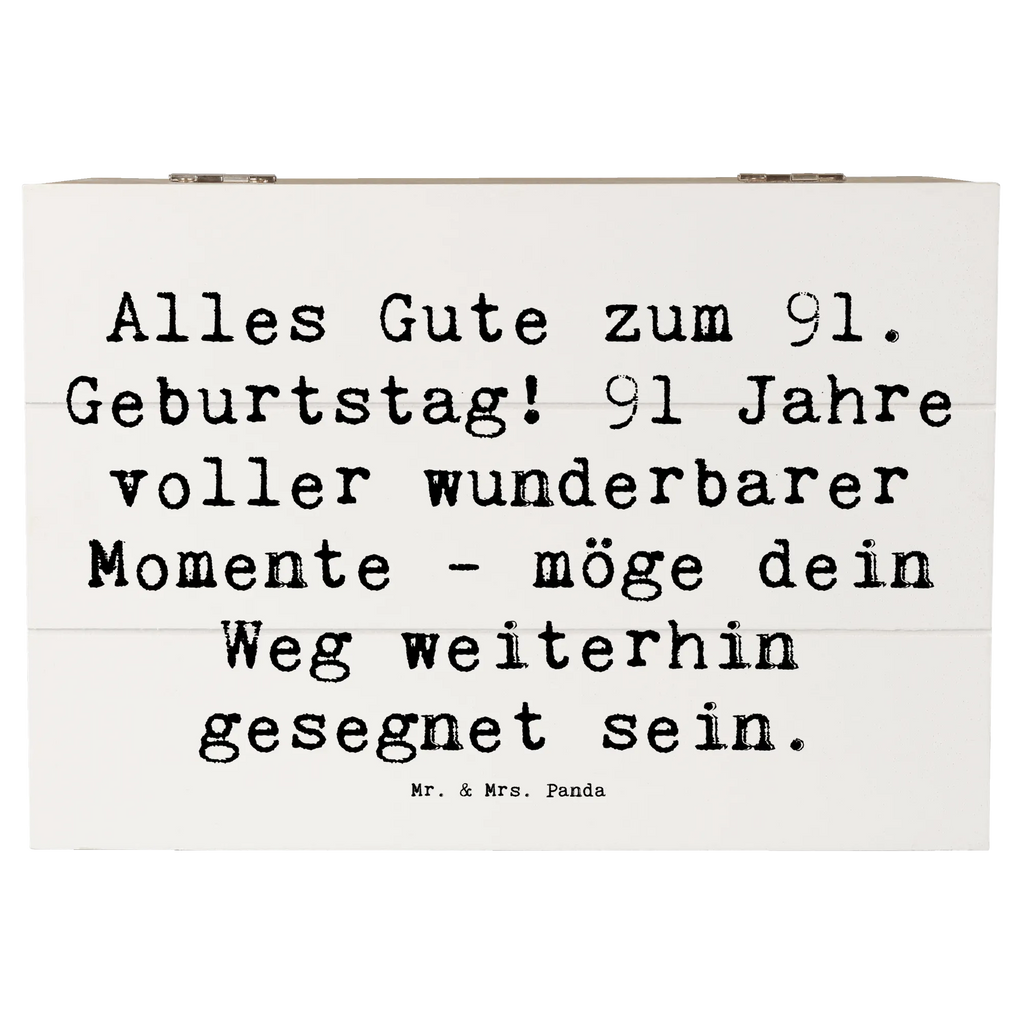 Holzkiste Spruch 91. Geburtstag Segen XXL, Erinnerungsbox, Kiste, Dekokiste, Geschenkbox, Truhe, Geschenkdose, Holzkiste, Schatzkiste, Erinnerungskiste, Aufbewahrungsbox, Schatulle, Geburtstag, Geburtstagsgeschenk, Geschenk