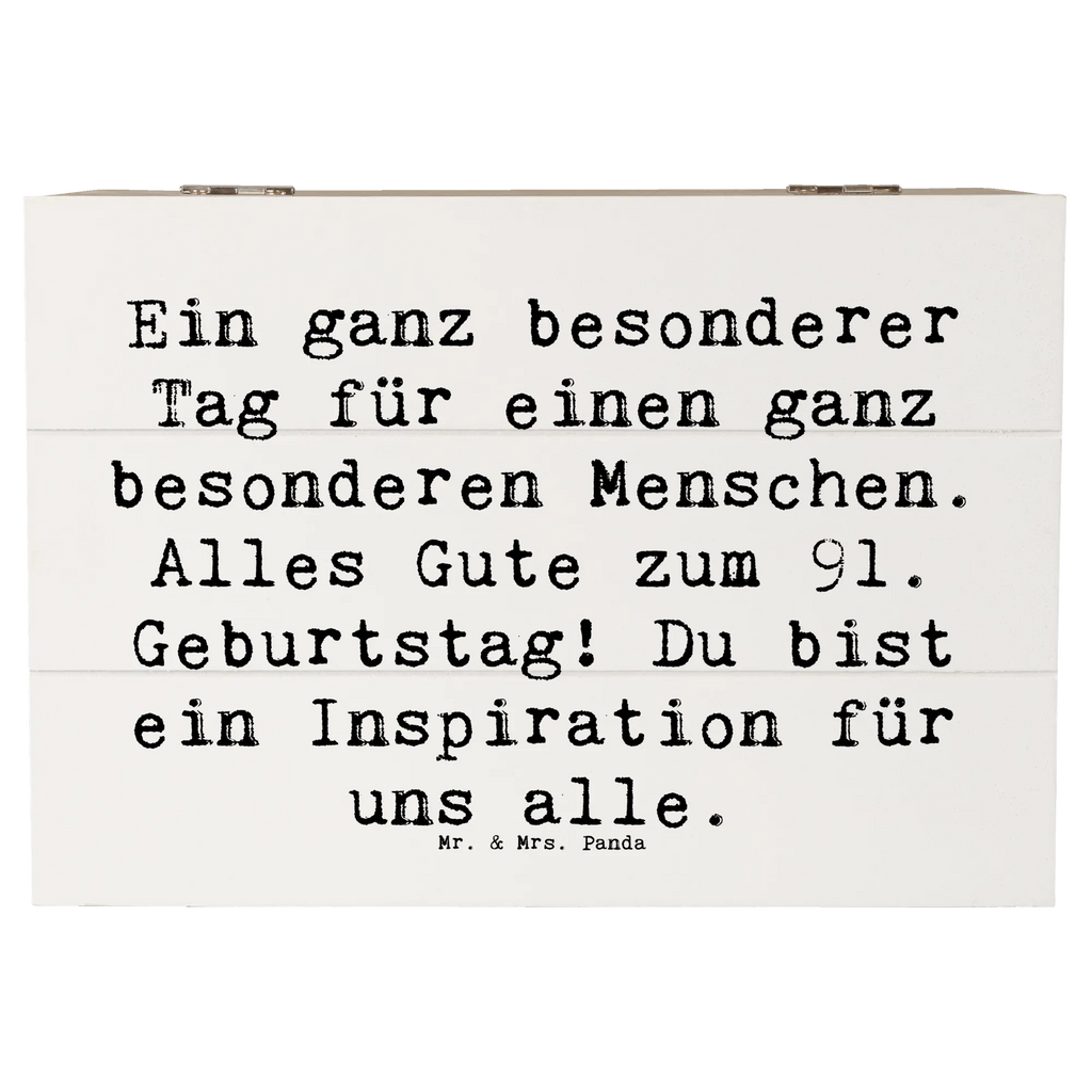 Holzkiste Spruch 91. Geburtstag Geschenkdose, Kiste, XXL, Dekokiste, Erinnerungsbox, Holzkiste, Erinnerungskiste, Truhe, Aufbewahrungsbox, Schatulle, Schatzkiste, Geschenkbox, Geburtstag, Geburtstagsgeschenk, Geschenk