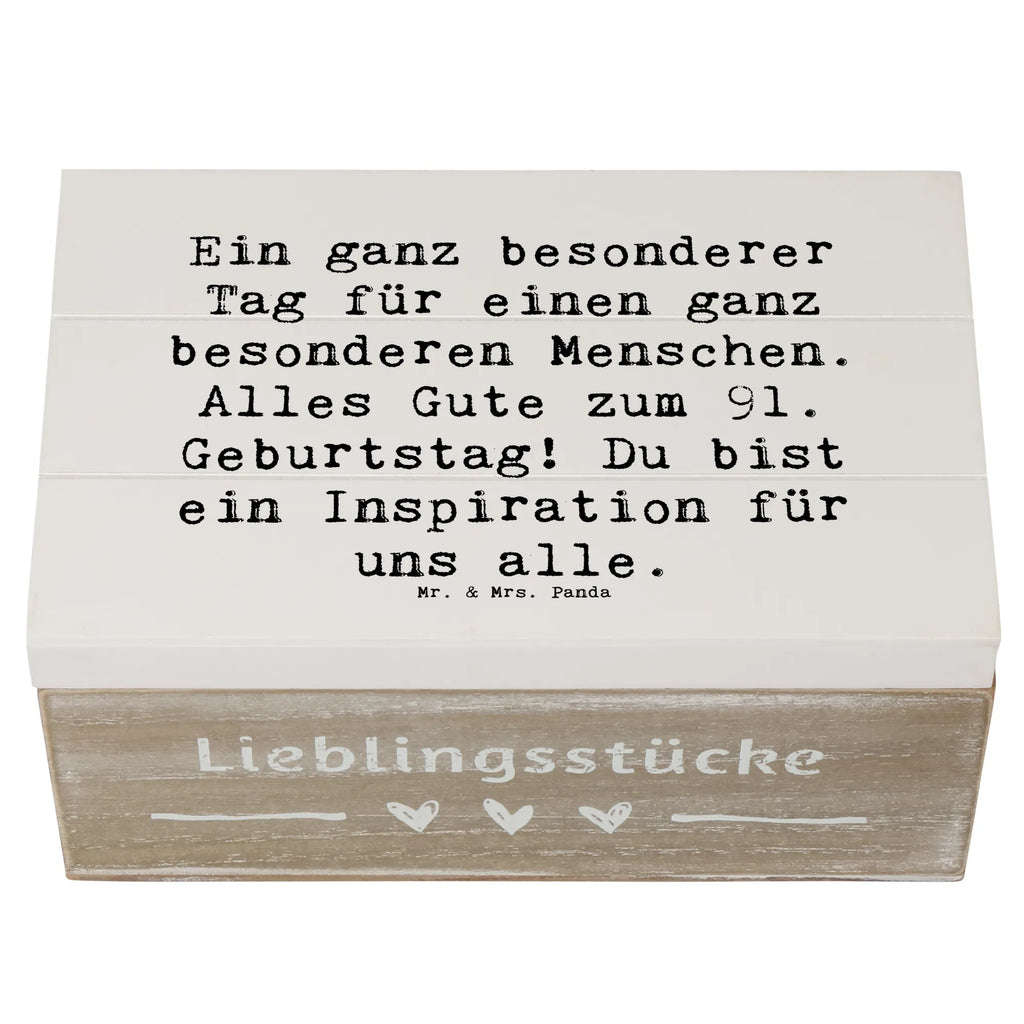 Holzkiste Spruch 91. Geburtstag Geschenkdose, Kiste, XXL, Dekokiste, Erinnerungsbox, Holzkiste, Erinnerungskiste, Truhe, Aufbewahrungsbox, Schatulle, Schatzkiste, Geschenkbox, Geburtstag, Geburtstagsgeschenk, Geschenk