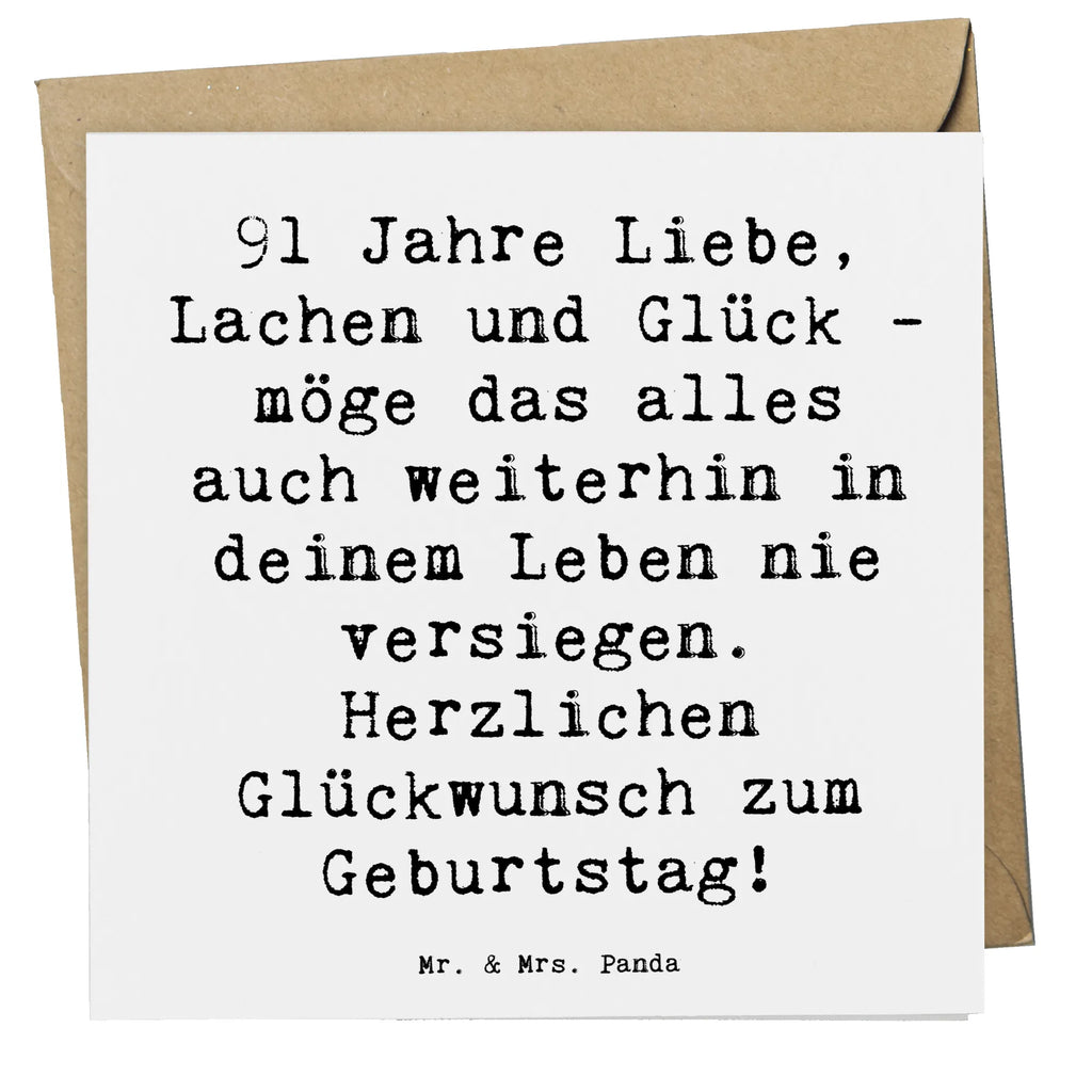 Deluxe Karte Spruch 91. Geburtstag Hochzeitskarte, Geburtstagskarte, Karte, Einladungskarte, Hochwertige Klappkarte, Klappkarte, Hochwertige Grußkarte, Glückwunschkarte, Grußkarte, Geburtstag, Geburtstagsgeschenk, Geschenk