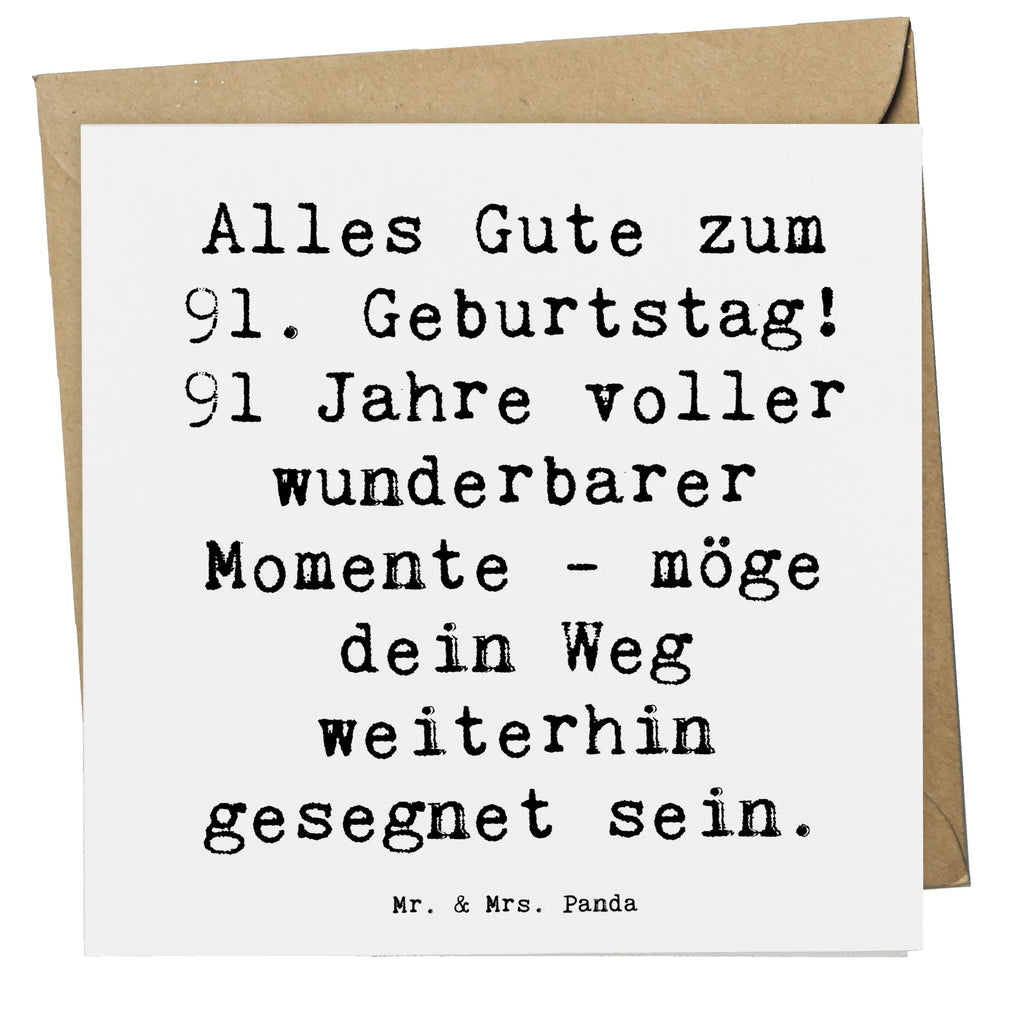 Deluxe Karte Spruch 91. Geburtstag Segen Hochwertige Klappkarte, Einladungskarte, Karte, Hochwertige Grußkarte, Glückwunschkarte, Hochzeitskarte, Klappkarte, Grußkarte, Geburtstagskarte, Geburtstag, Geburtstagsgeschenk, Geschenk
